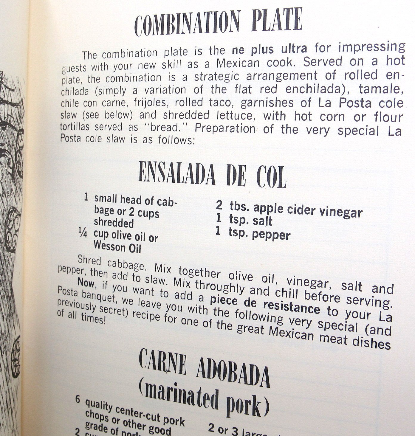 La Posta Cookbook Mesilla Valley Las Cruces NM 34 Pages 1971 Brief History