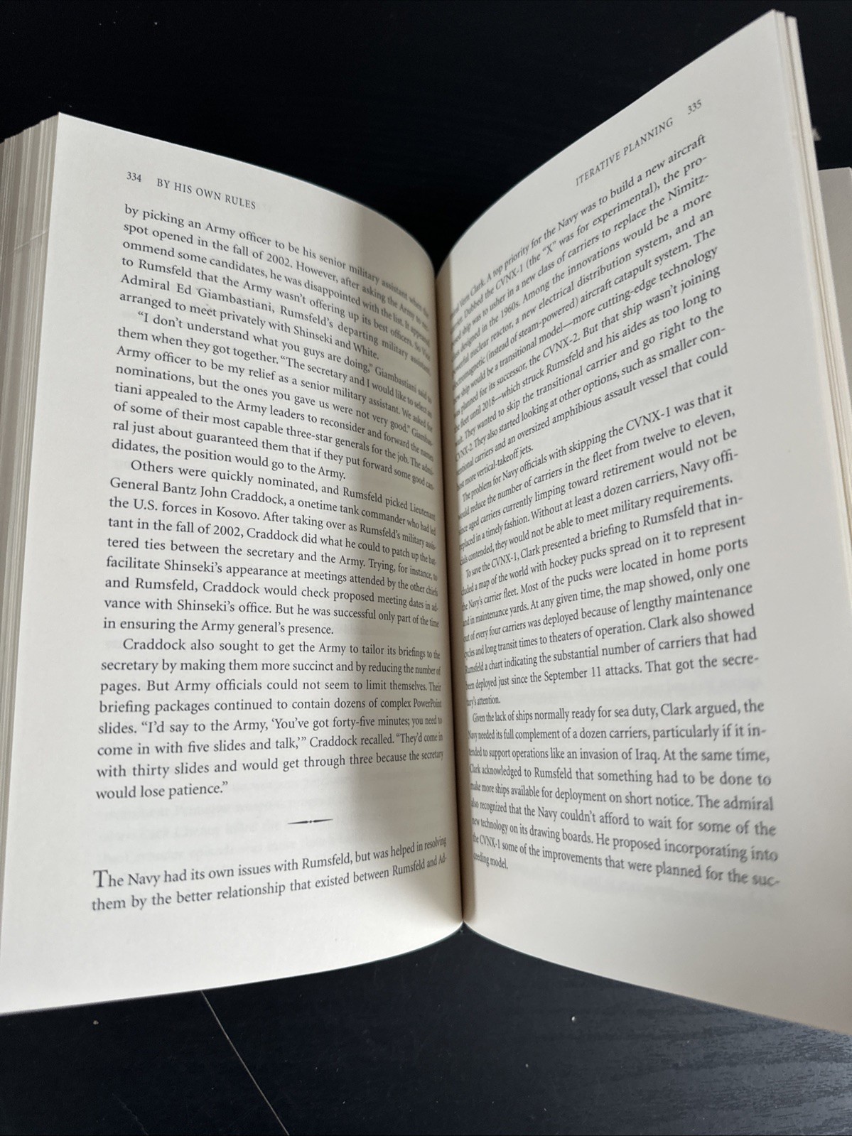 By His Own Rules Book By BRADLEY GRAHAM / DONALD RUMSFELD Successes Failures