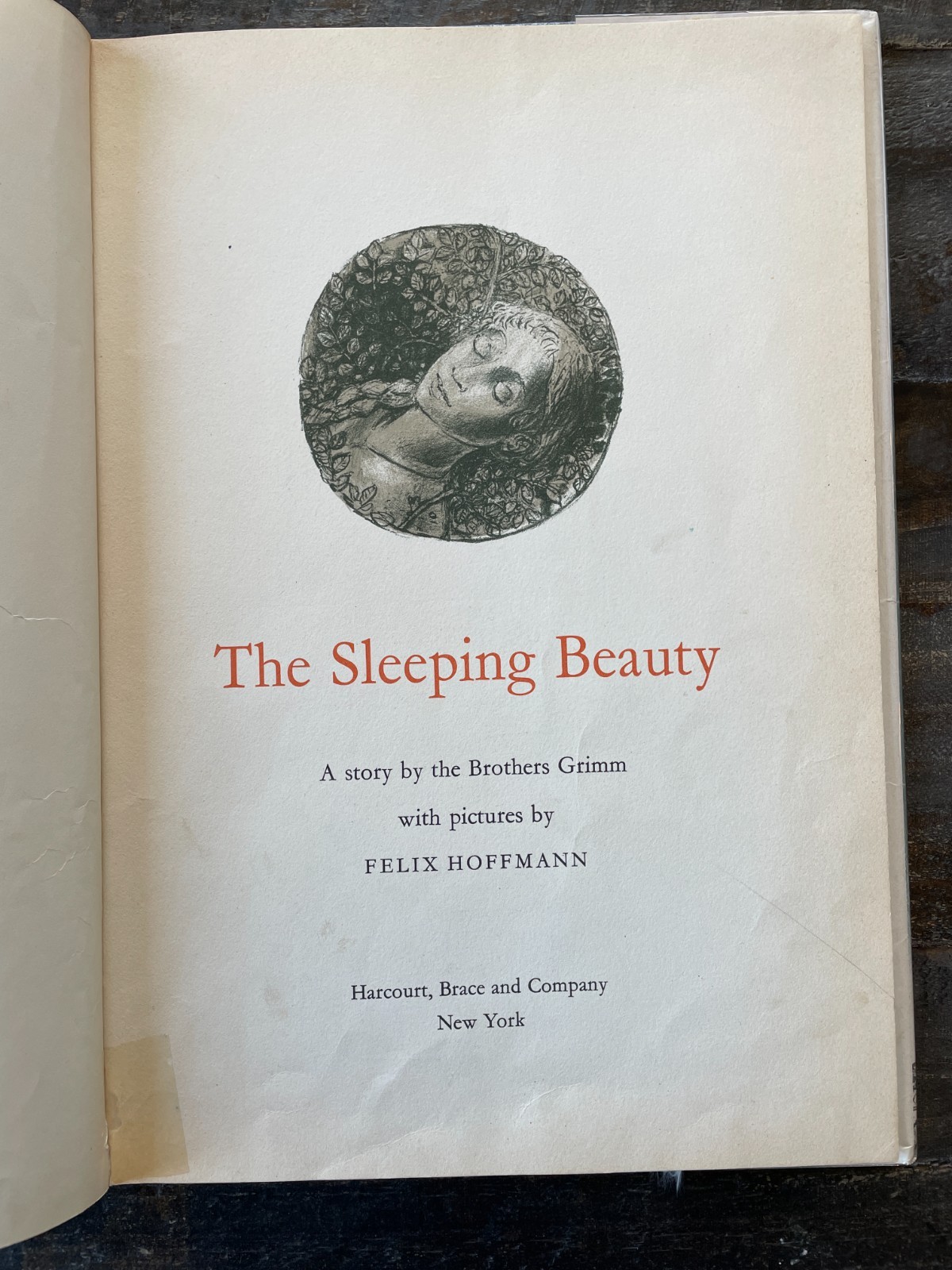 THE SLEEPING BEAUTY Felix Hoffmann 1960 Harcourt Brace and Company