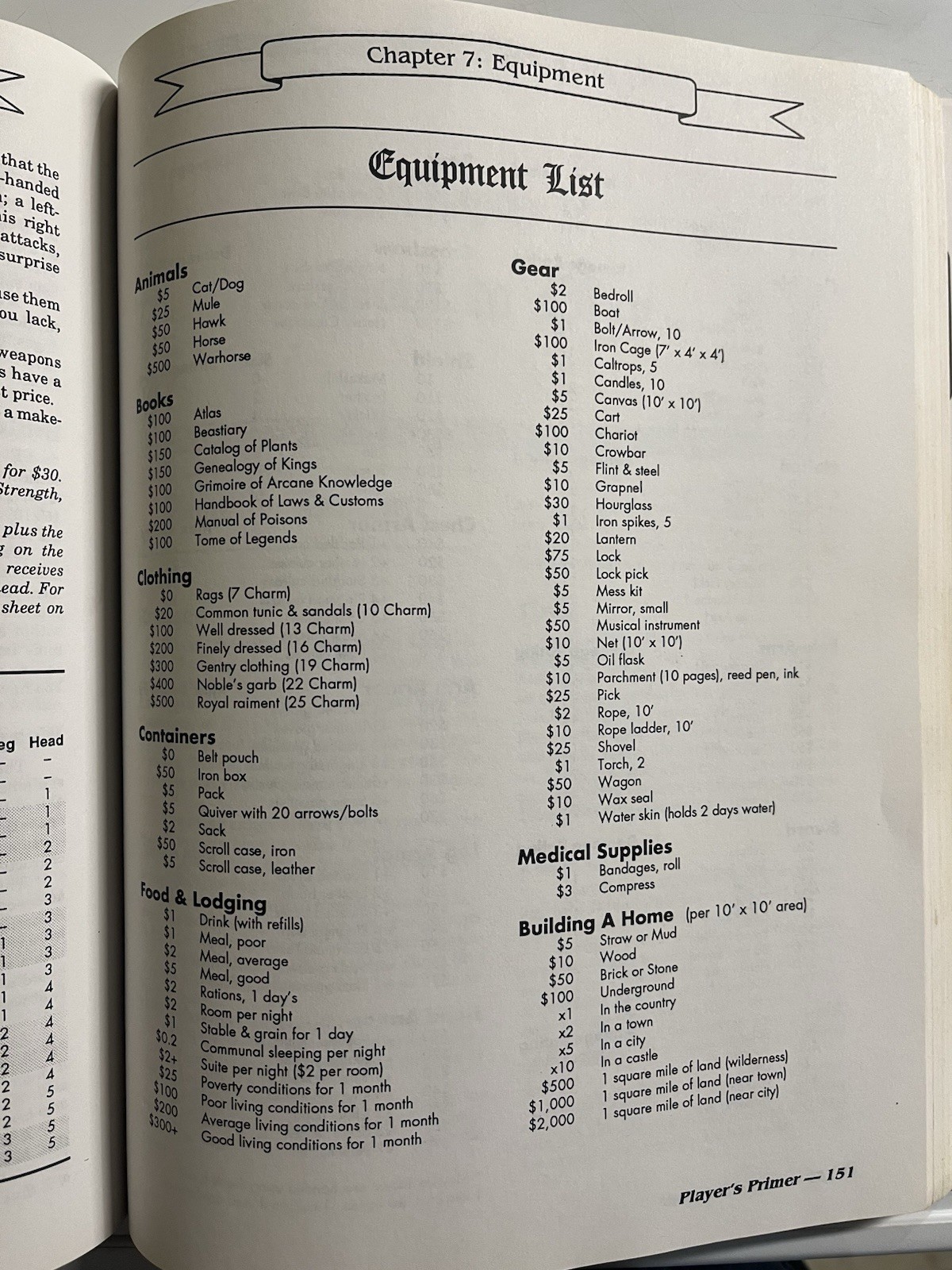 LEGENDARY LIVES – 2nd Edition (1993) Fantasy RPG Book Marquee – RARE Old School