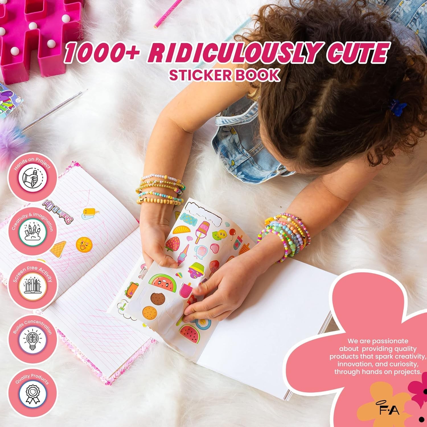Diverse 1000+ Assorted Stickers for Kids – Scrapbooking, Planners & Fun Rewards