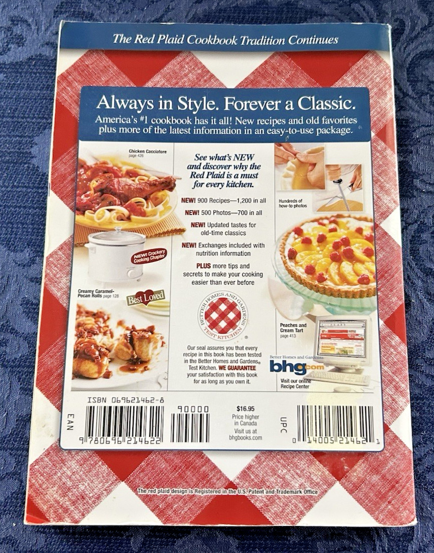 Better Homes and Gardens Cookbook Paperback 2002 574 Pages
