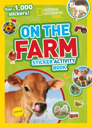 National Geographic Kids On the Farm Sticker Activity Book: Over 1,0 – VERY GOOD