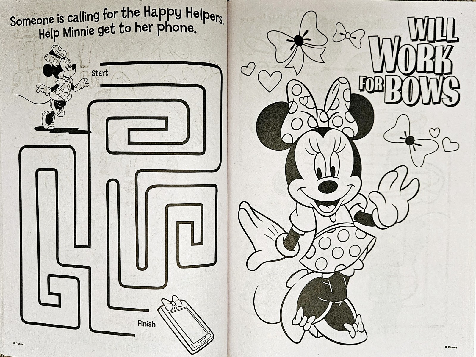 Disney Minnie Mouse Coloring & Activity Books SET OF 4 Crayons & 150+ Stickers!