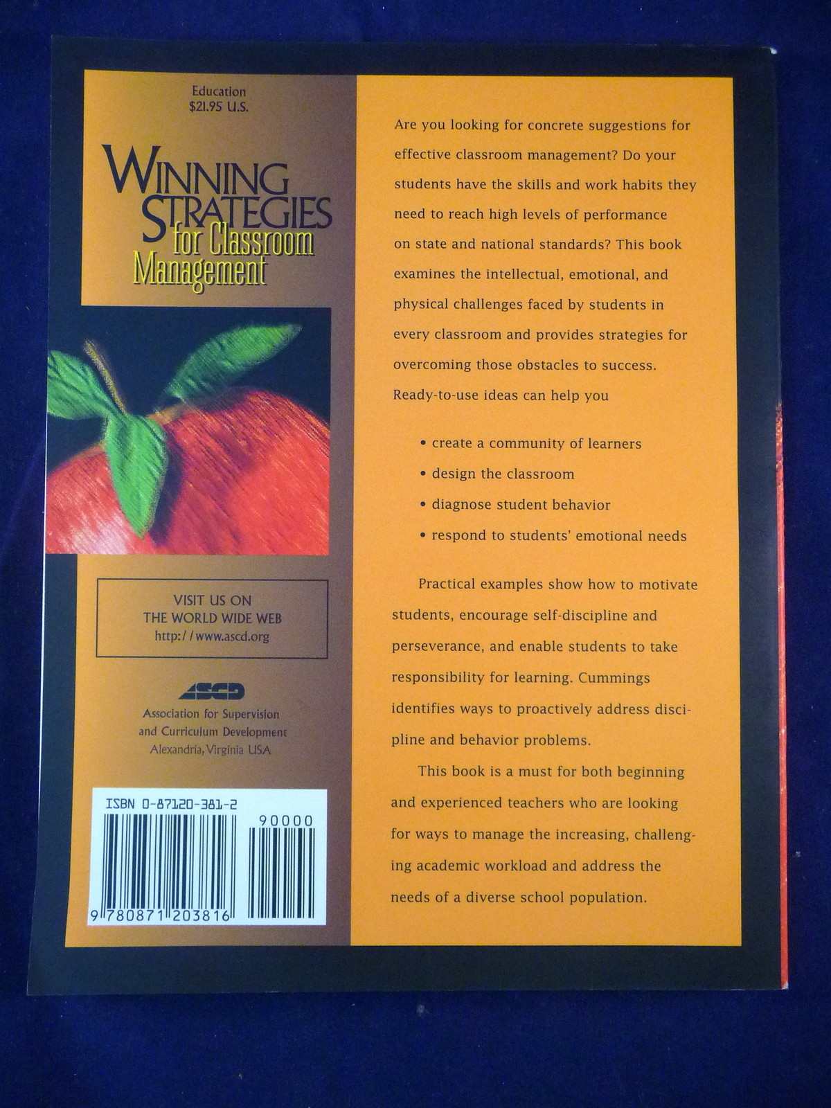 Teaching Book Classroom Management Winning Strategies Carol Bradford Cummings