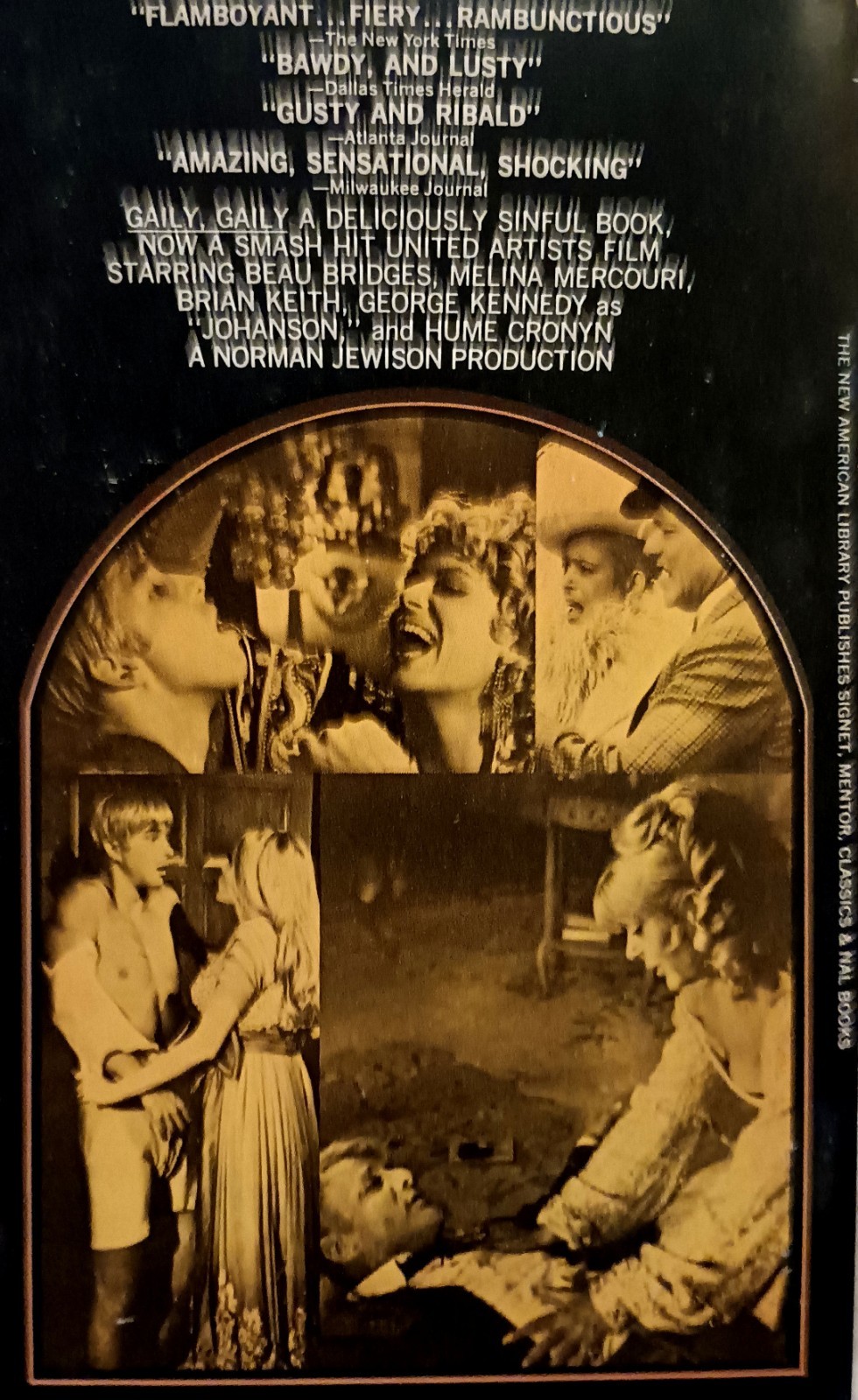 Gaily Gaily (Movie Tie-In) By Ben Hecht, (1963, Signet Paperback) Q 4083