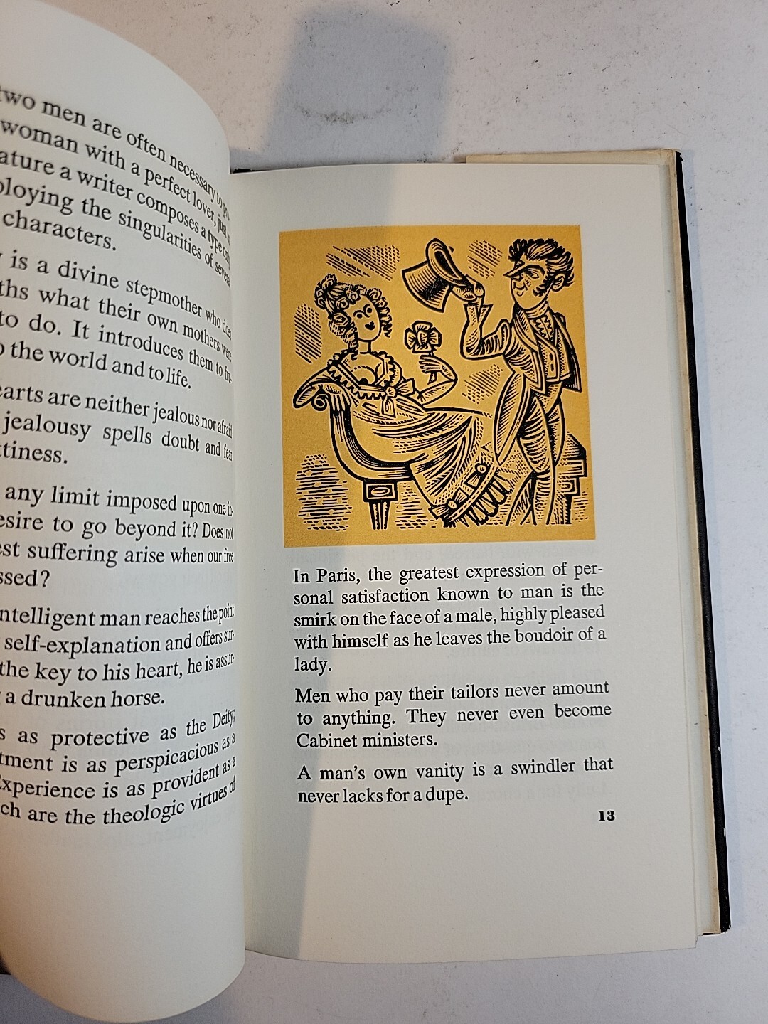 Honore de Balzac EPIGRAMS ON MEN, WOMEN, AND LOVE Peter Pauper Press 1959 HC/DJ