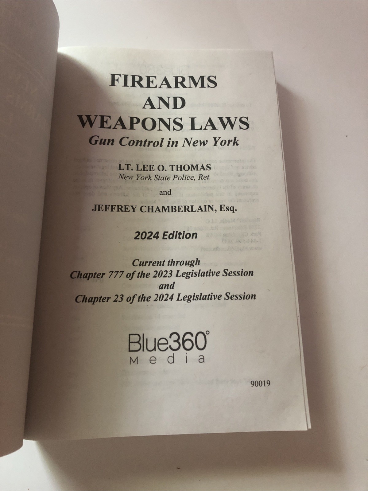 New York Firearms & Weapons Laws – 2024 Edition – Gun Control Lt. Lee O. Thomas