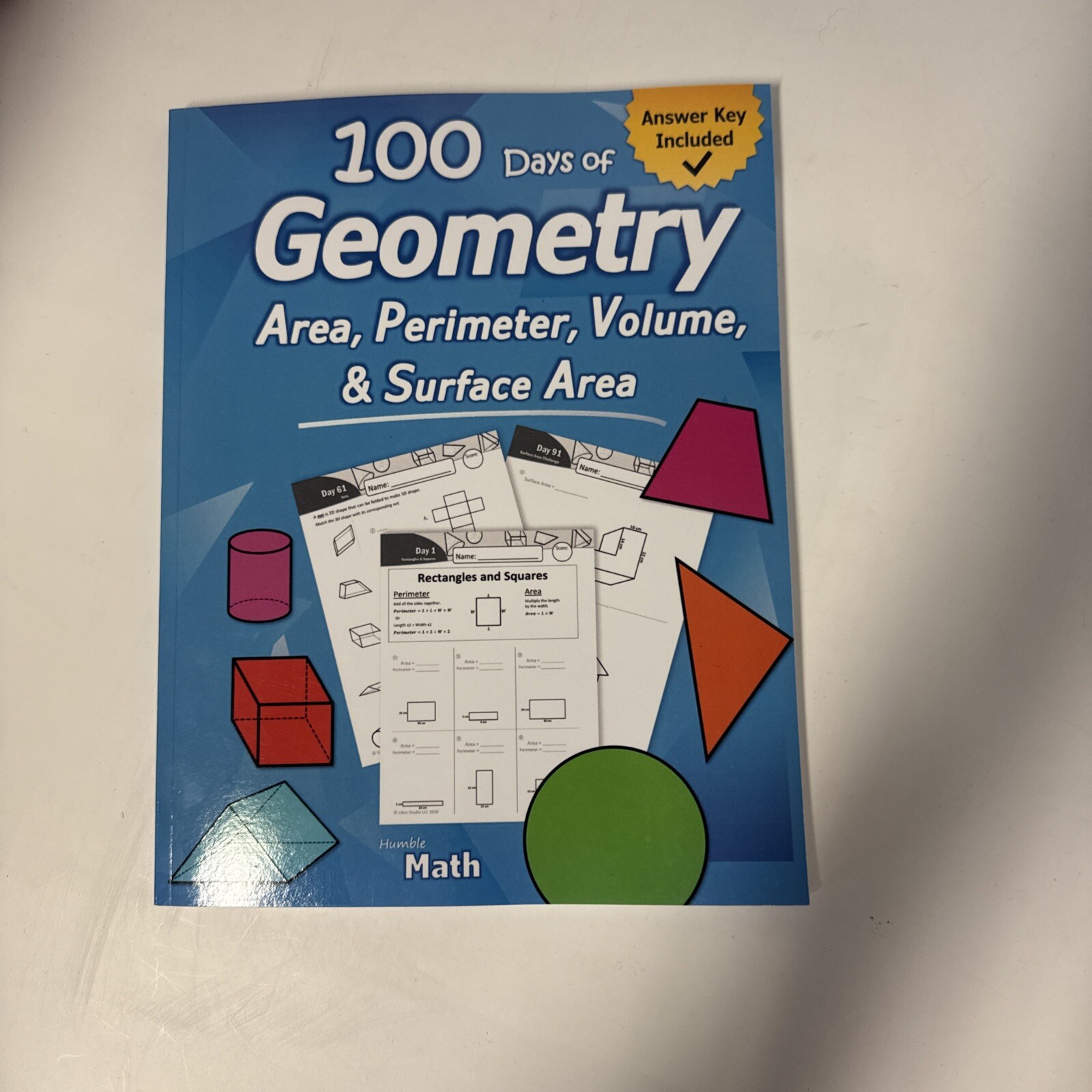 Humble Math – Area, Perimeter, Volume, & Surface Area by Humble Math Pre owned