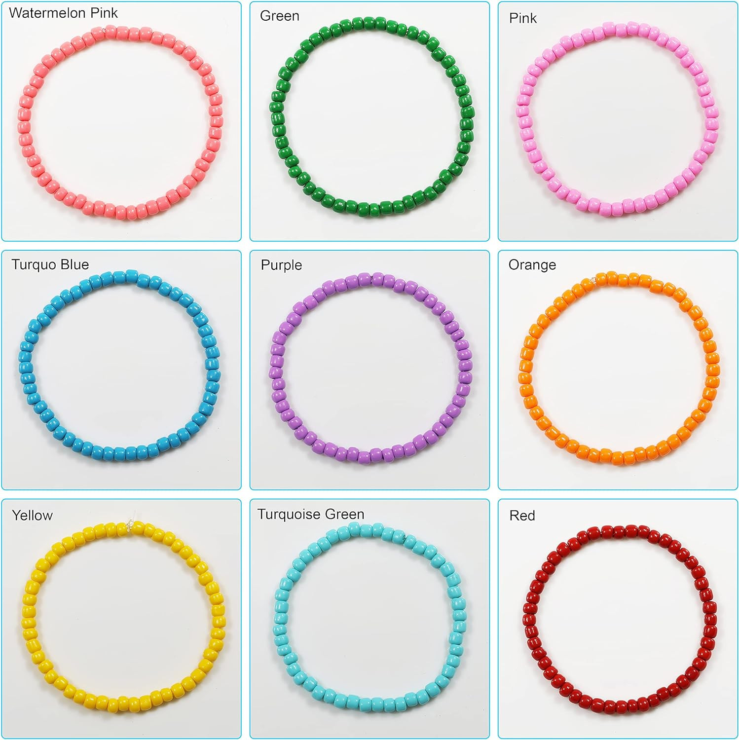 White Color 4Mm Seed Beads about 1200Pcs/100Grams in Bag, 6/0 Glass Craft Beads