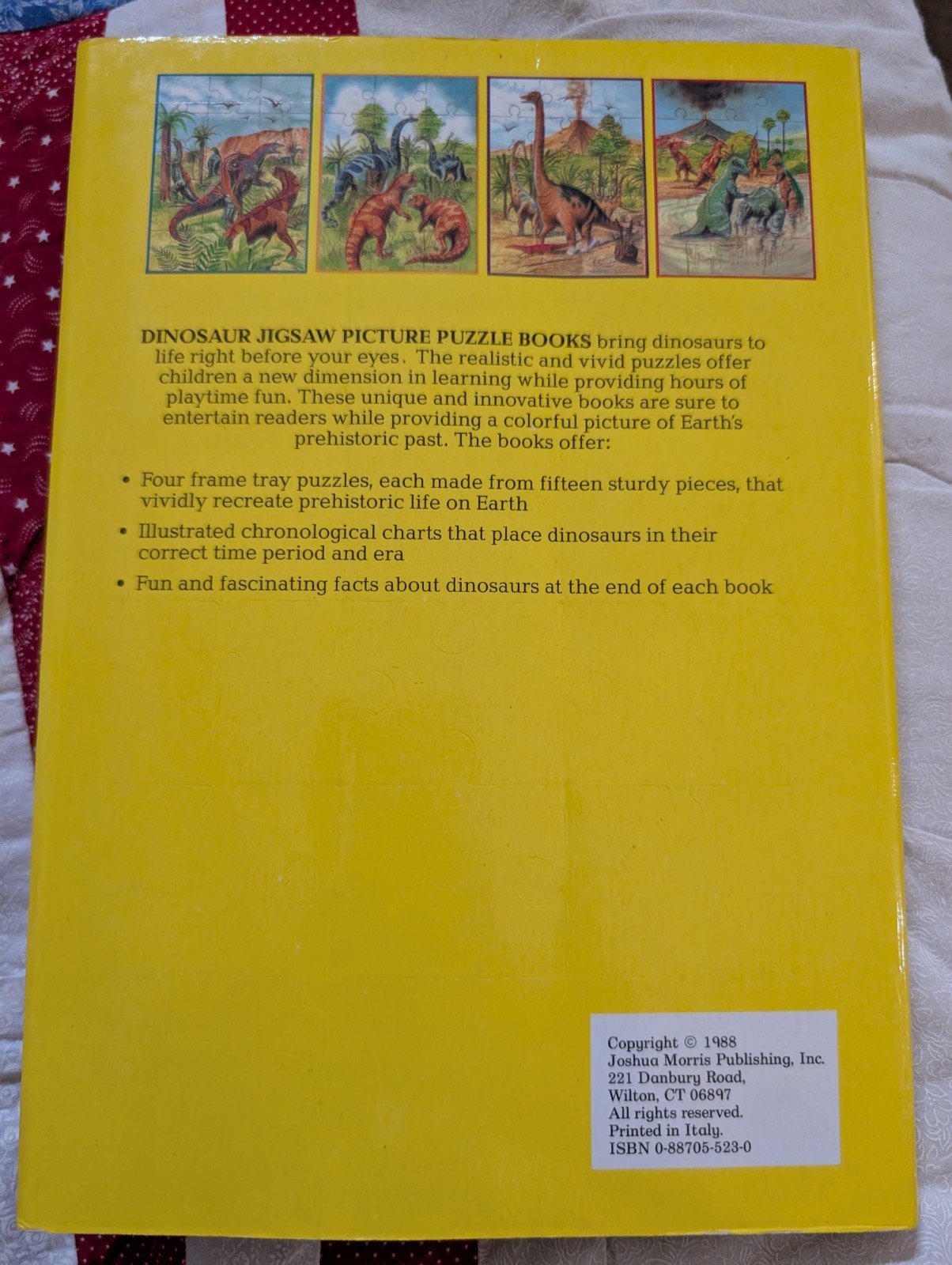 Vintage 1988 Dinosaur Giants among Giants Jigsaw Picture Puzzle Book