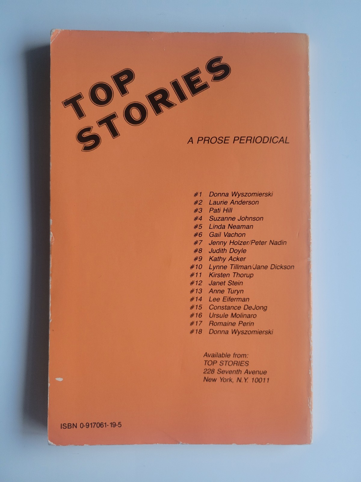 1984 HOW TO GET RID OF PIMPLES COOKIE MUELLER TOP SHORT STORIES PAPERBACK RARE