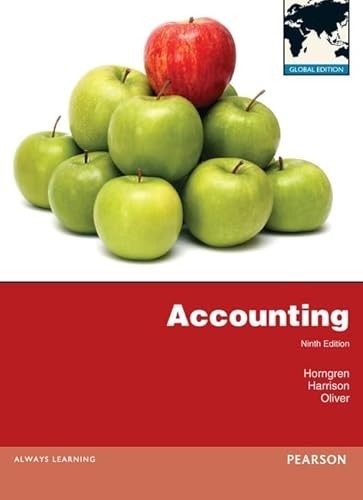Accounting: Global Edition by Charles T. Horngren