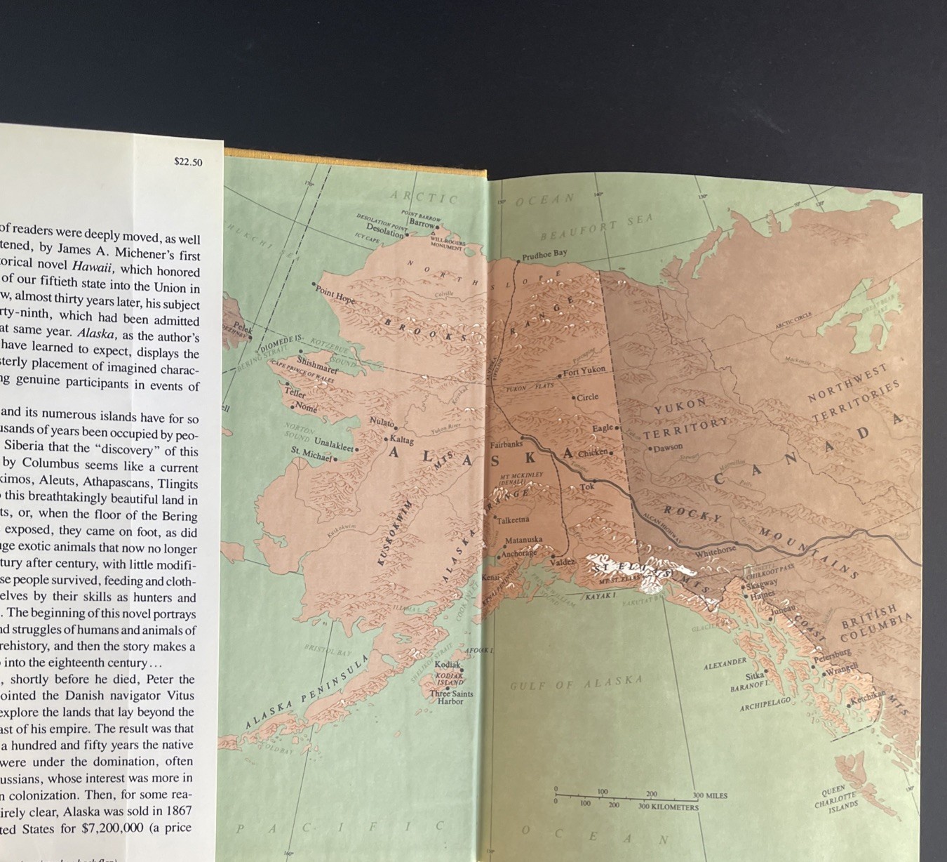1988 “ALASKA” By James A. Michener First Edition Hardcover VTG Book