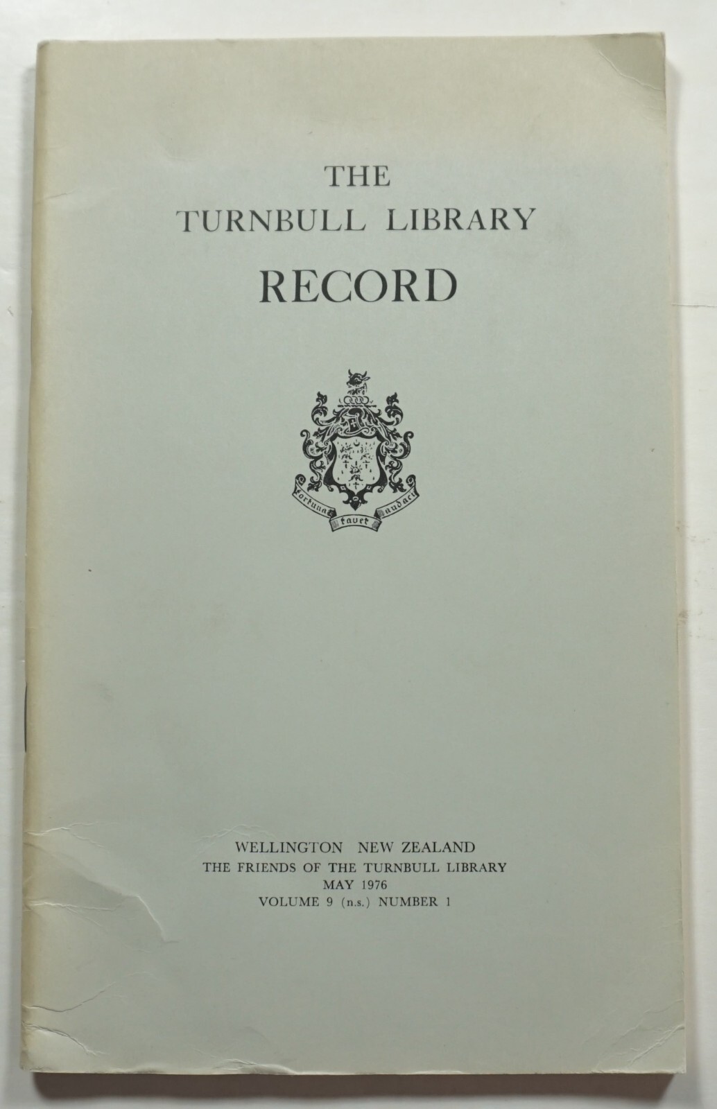 The Turnbull Library Record 5/76 New Zealand History Bibliography
