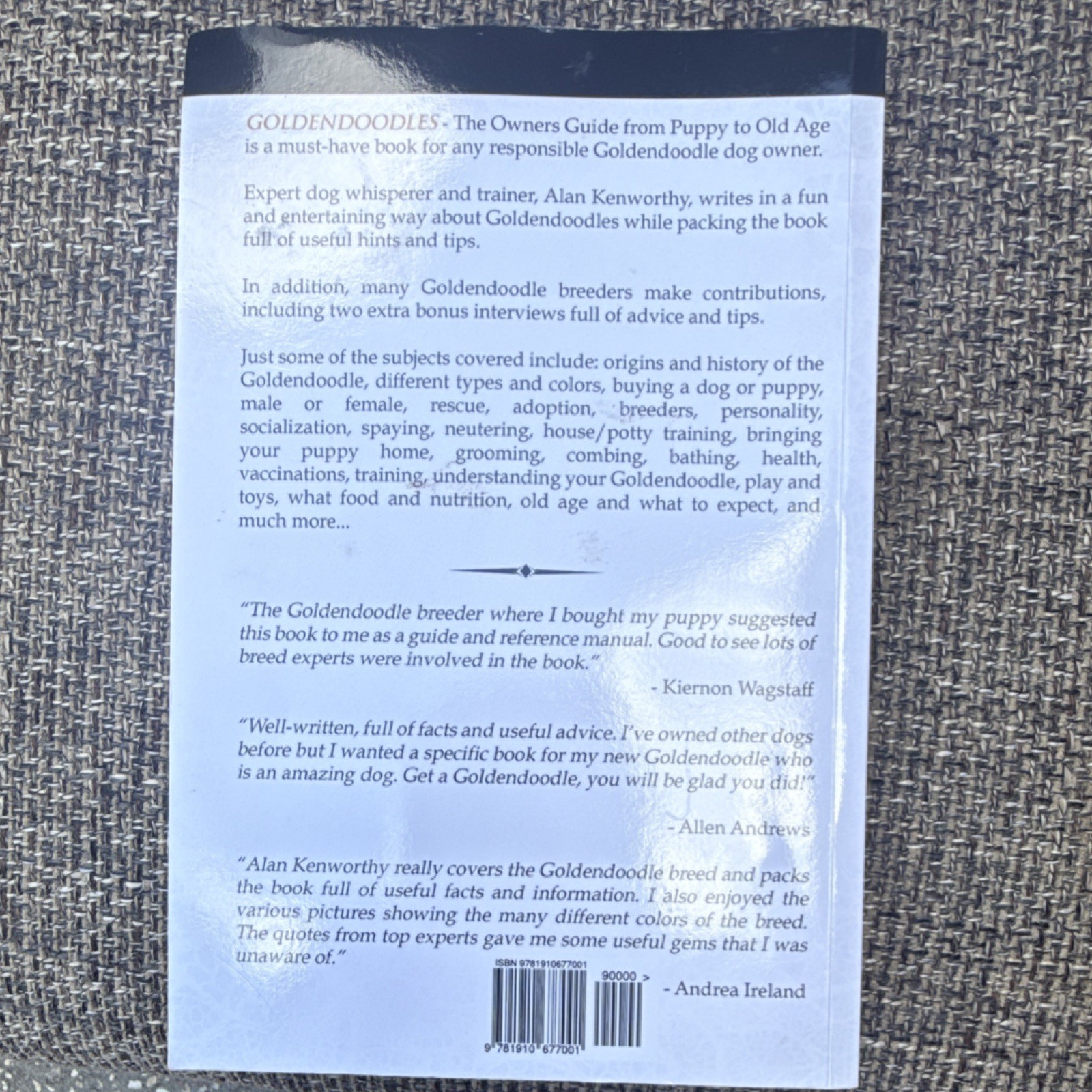 Goldendoodles Owners Guide Alan Kenworthy Paperback Cwp Publishing 2015 Dogs