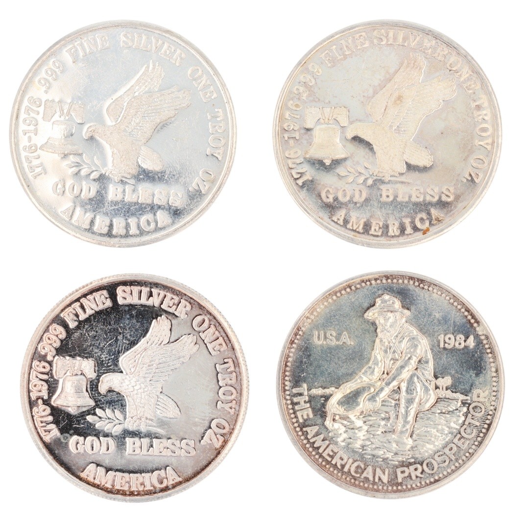 Assorted 1 oz .999 Fine Silver Rounds / Bar Variety Collection Set of 34
