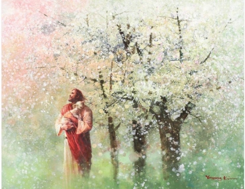 YONGSUNG KIM ART-THE HAND OF GOD/COME FOLLOW ME/THE GOOD SHEPHERD/LOVE IS 4BOOKS