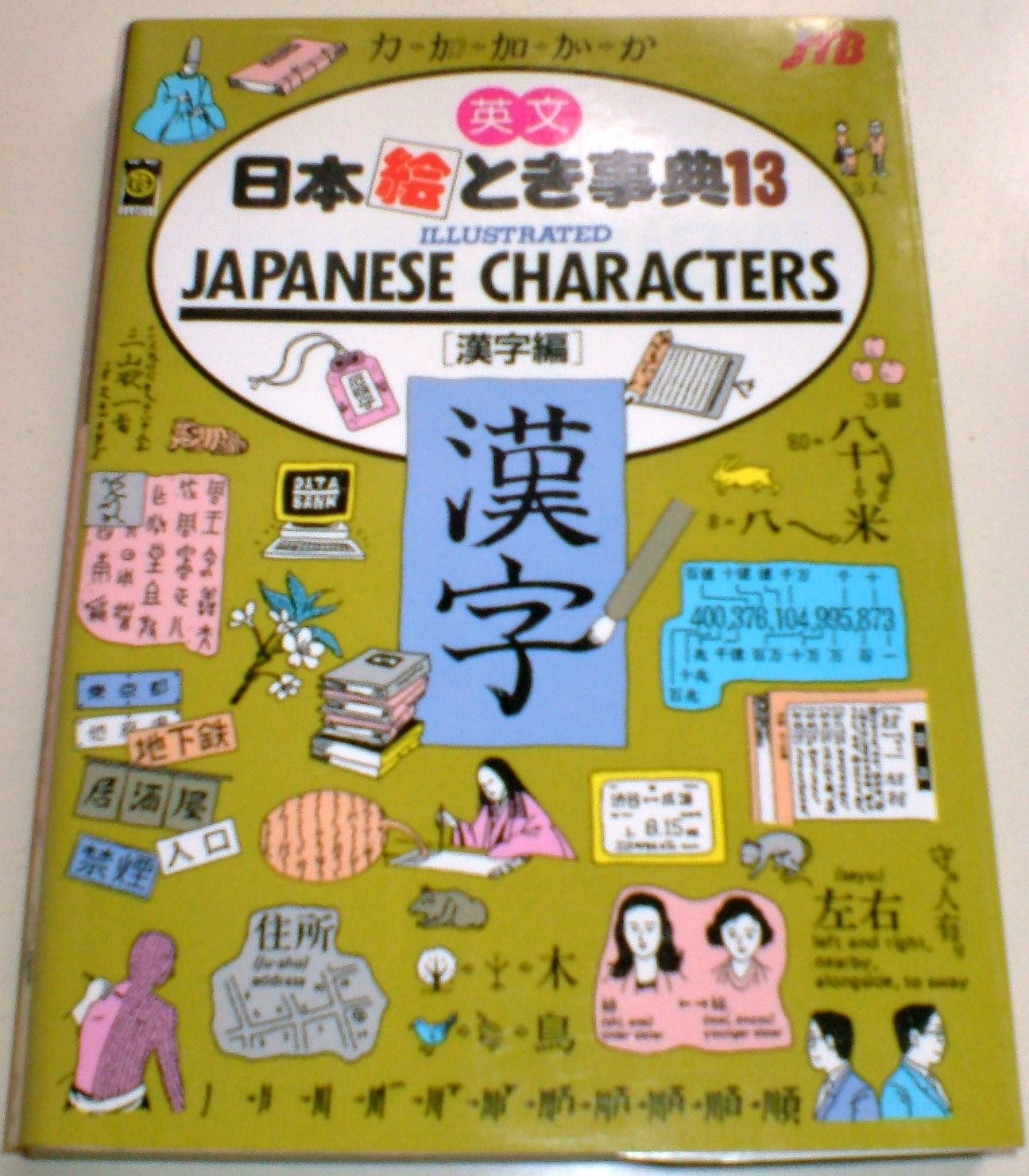 JTB Publishing Illustrated Japanese Characters Kanji Edition Book 191 Pages