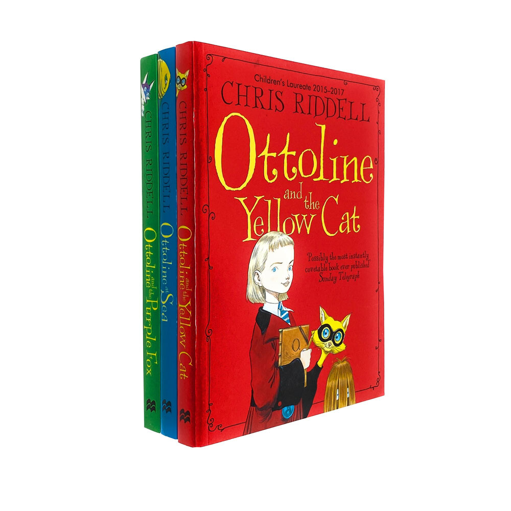 Ottoline Series 3 Books Children Collection Paperback Set By Chris Riddell