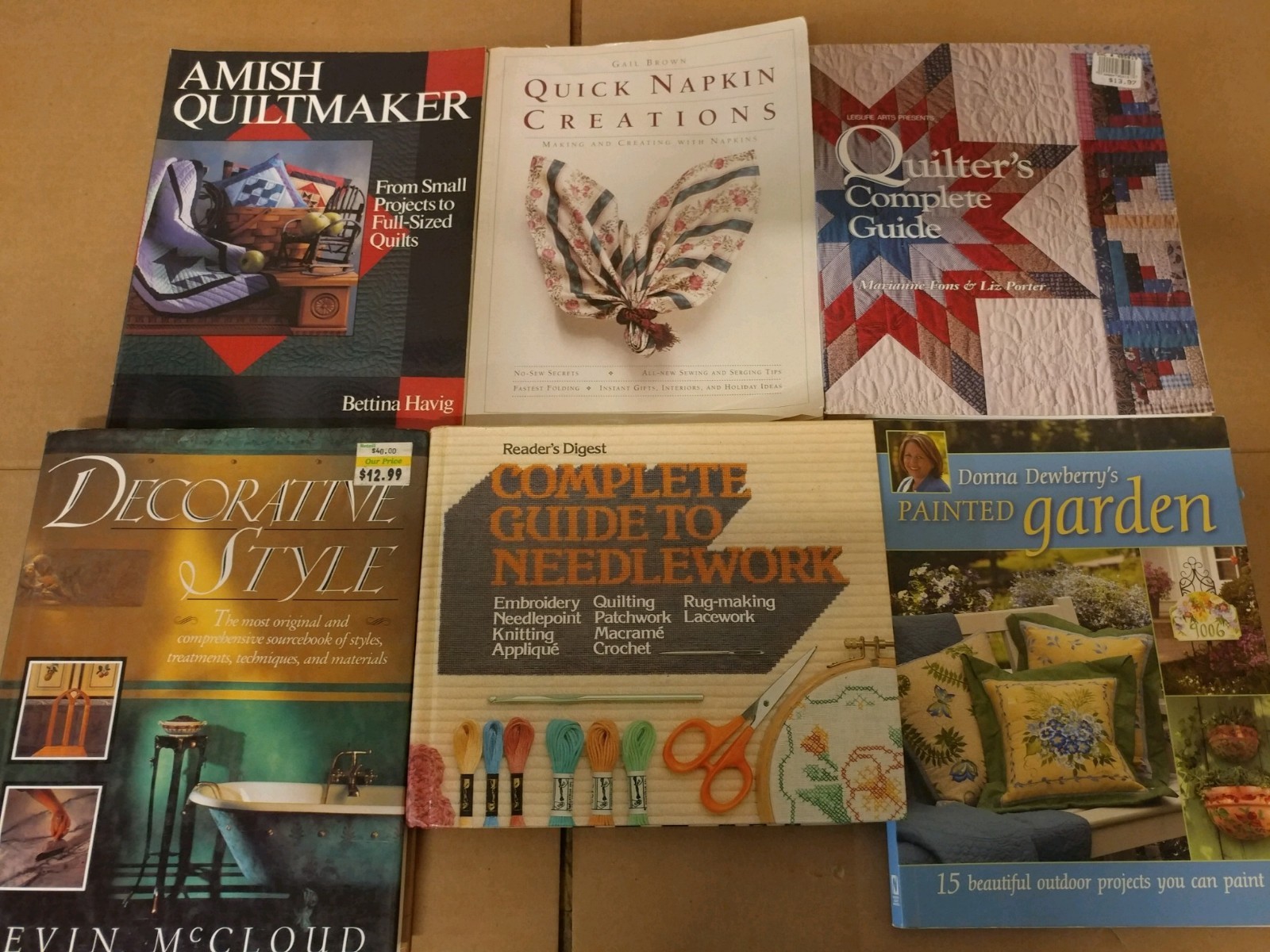 Lot of 20 Hobby Craft Design Home Decorating Quilt Knit Sewing Books RANDOM*MIX