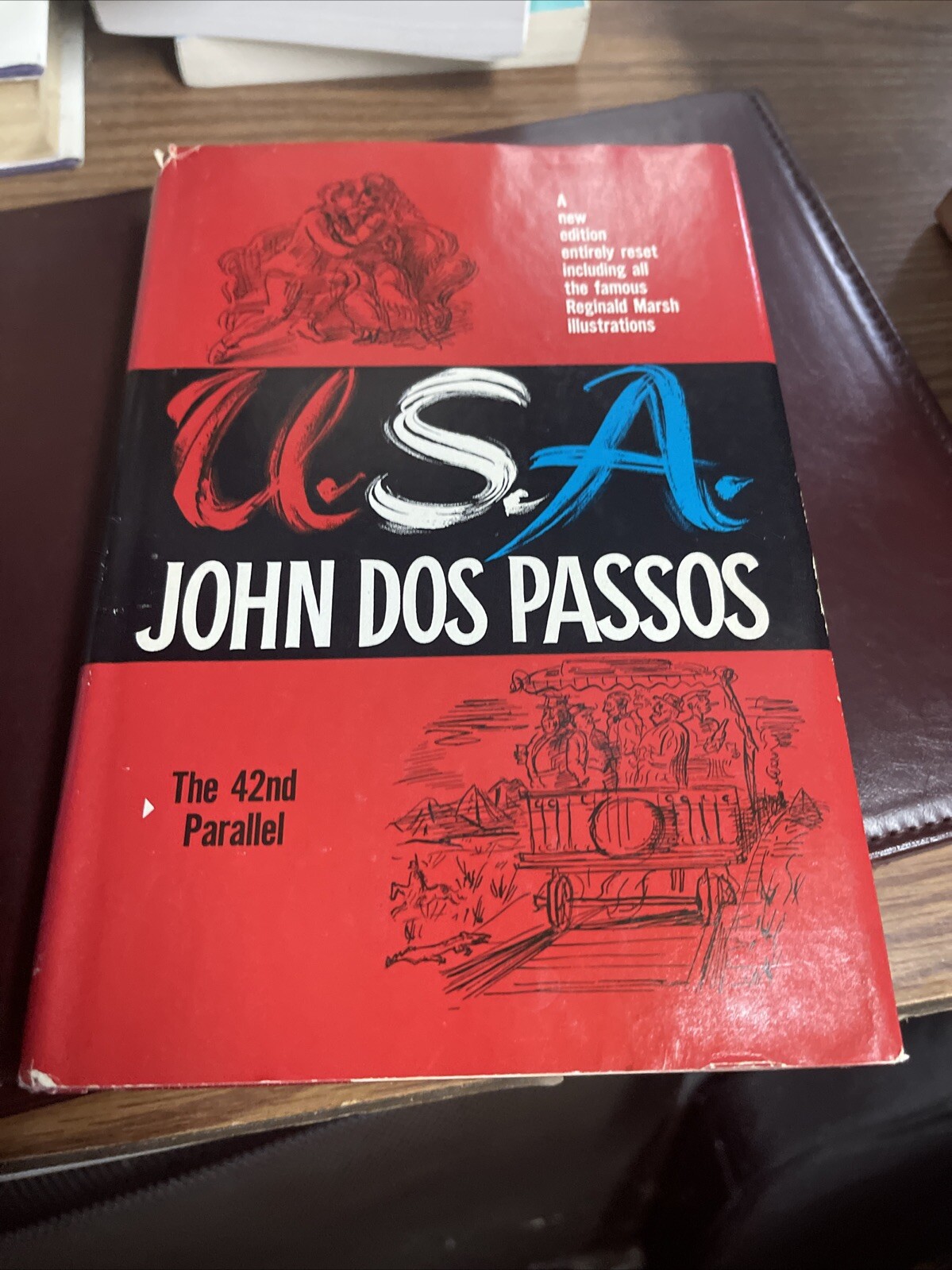 Trilogy USA; The 42nd Parallel; 1919; The Big Money by John Dos Passos 1960 HCDC