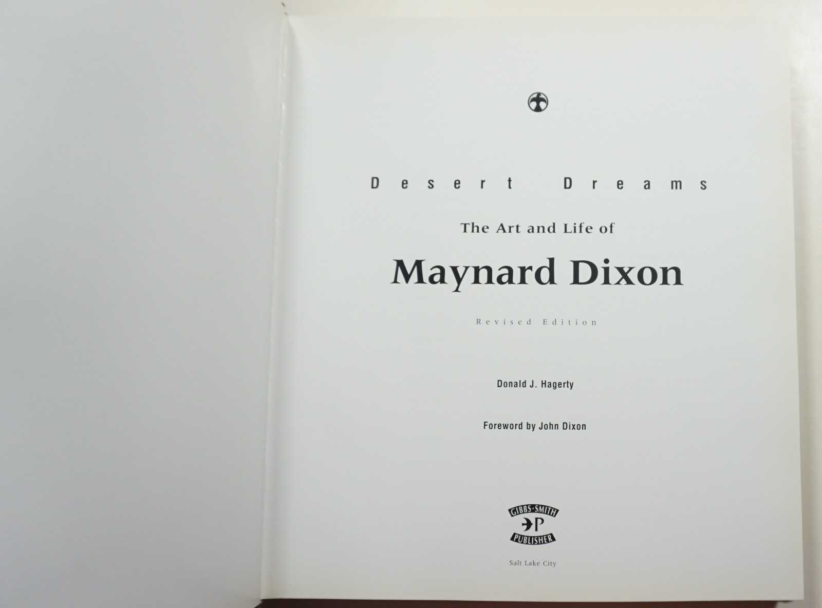 Desert Dreams: The Art and Life of Maynard Dixon 1998 Hagerty 2nd Western Art HC