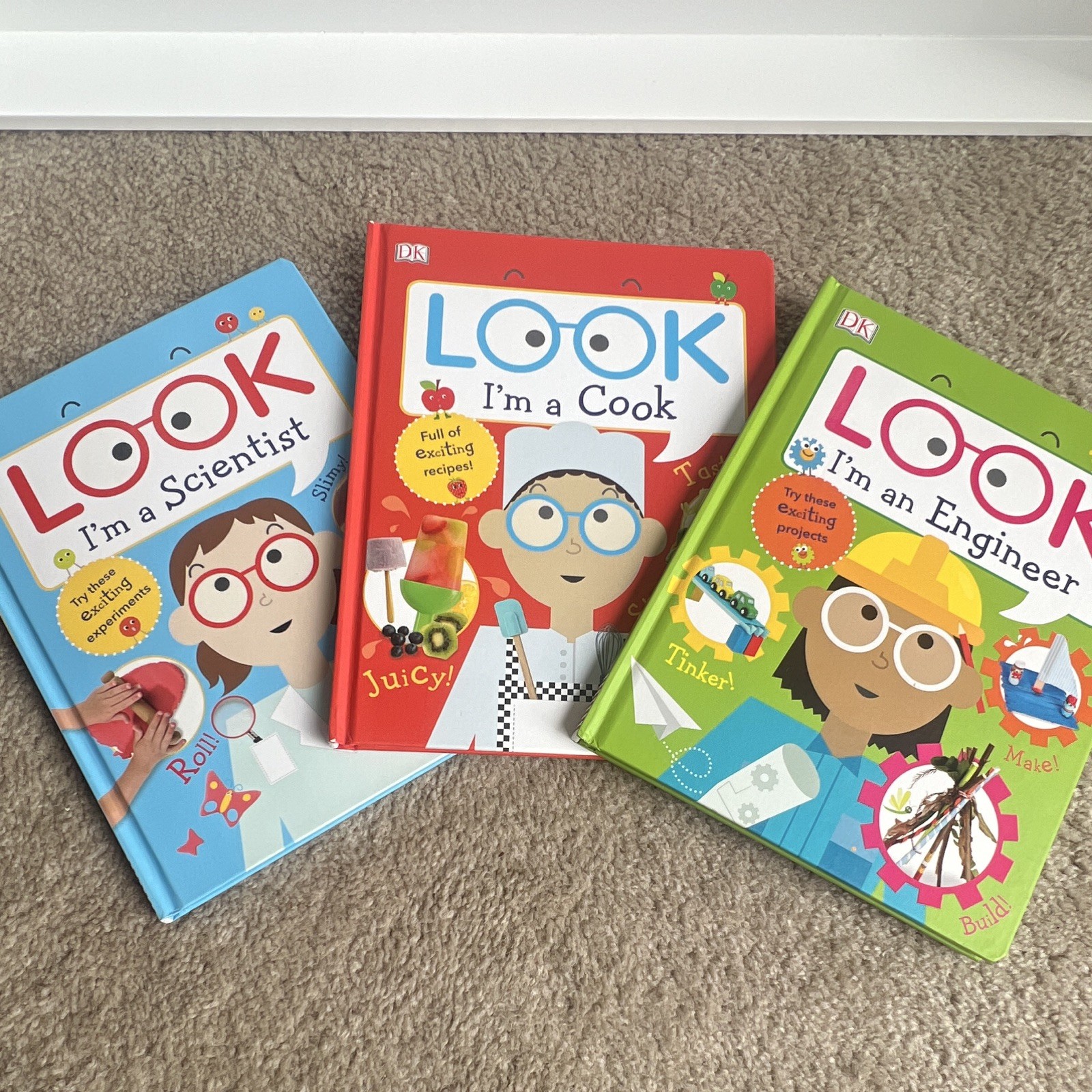 DK LOOK! STEM Bundle – I’m a Scientist, I’m a Cook & I’m an Engineer HC Ages 4-8