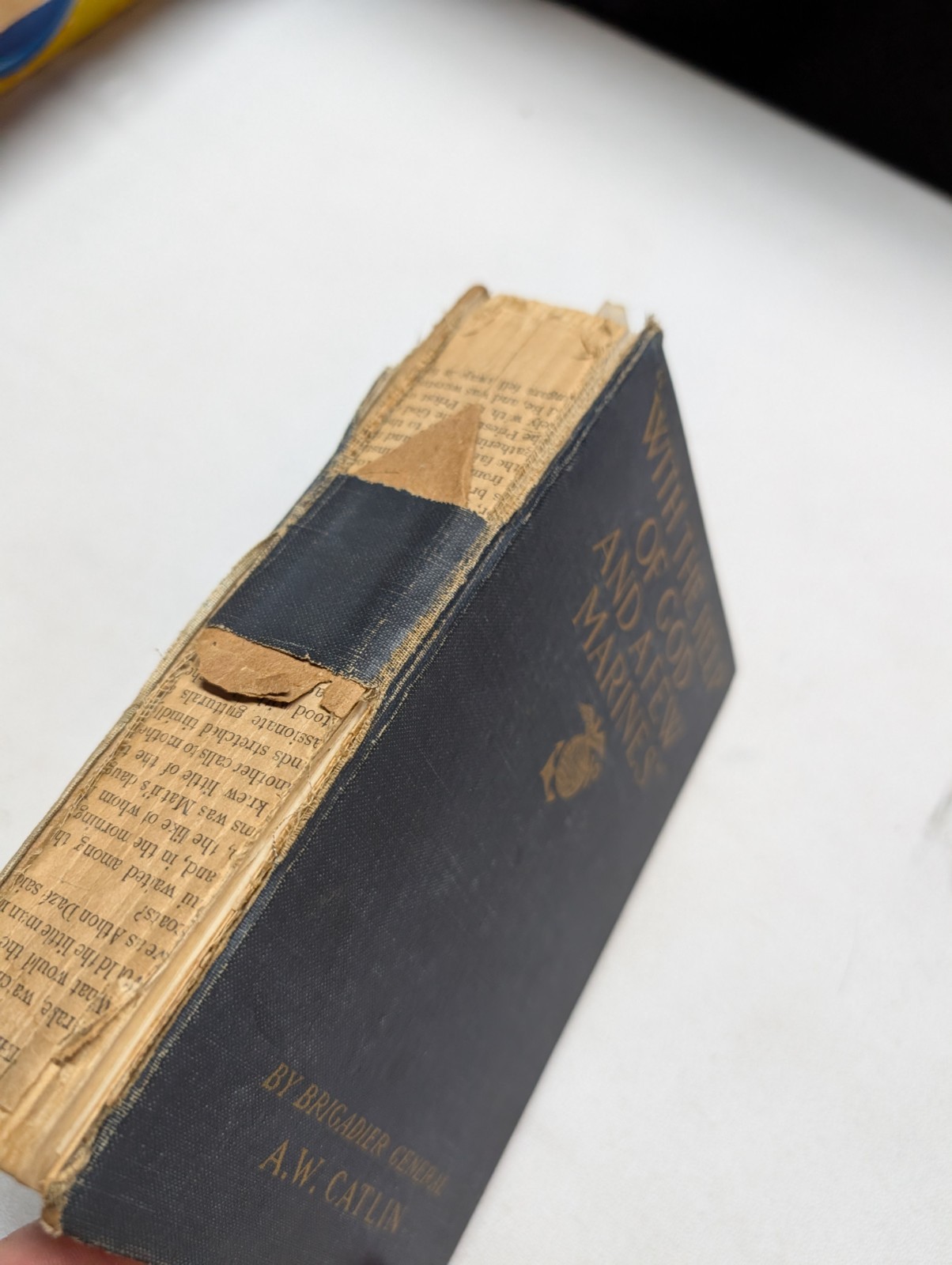 Antique 1919 With the Help of God and a Few Marines A.W. Catlin WW1 History Book