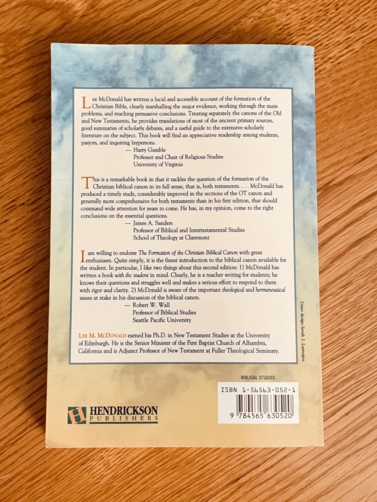 The Formation of the Christian Biblical Canon – Lee M. McDonald Expanded Edition