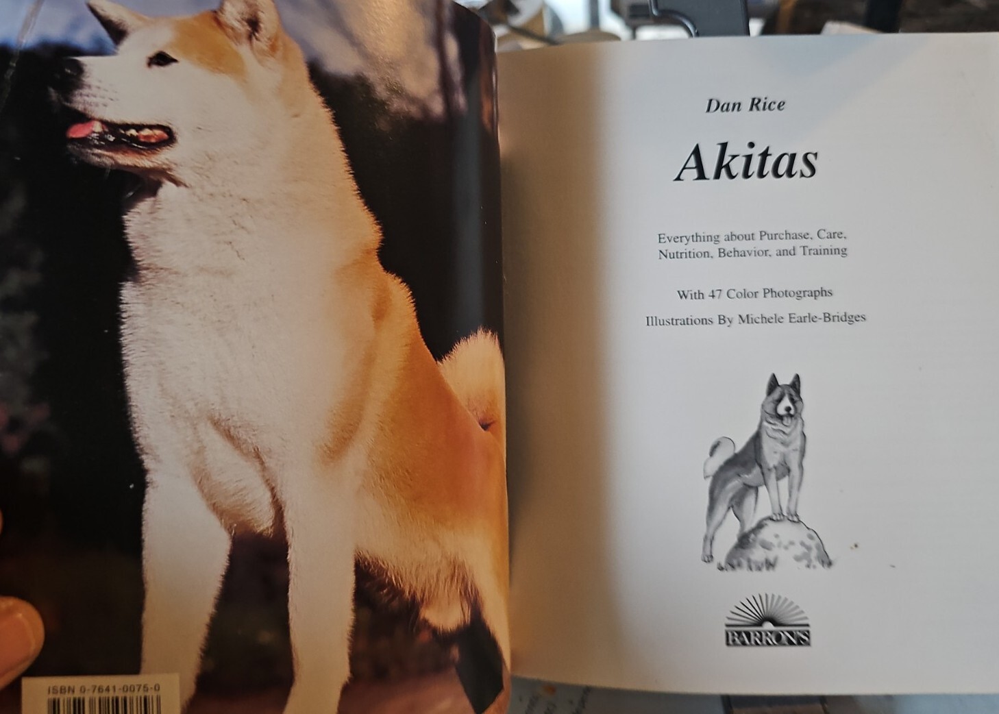 Akitas A Complete Pet Owners Manual Paperback 1997 By Dan Rice Photos & Illus.