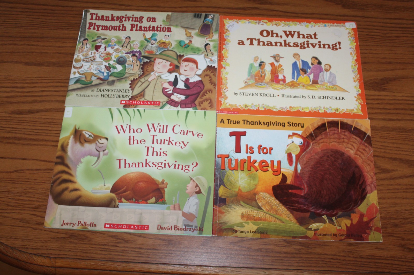 9 Thanksgiving Fall Picture Book Lot Child Teacher Plymouth Turkey Leaf Thanks