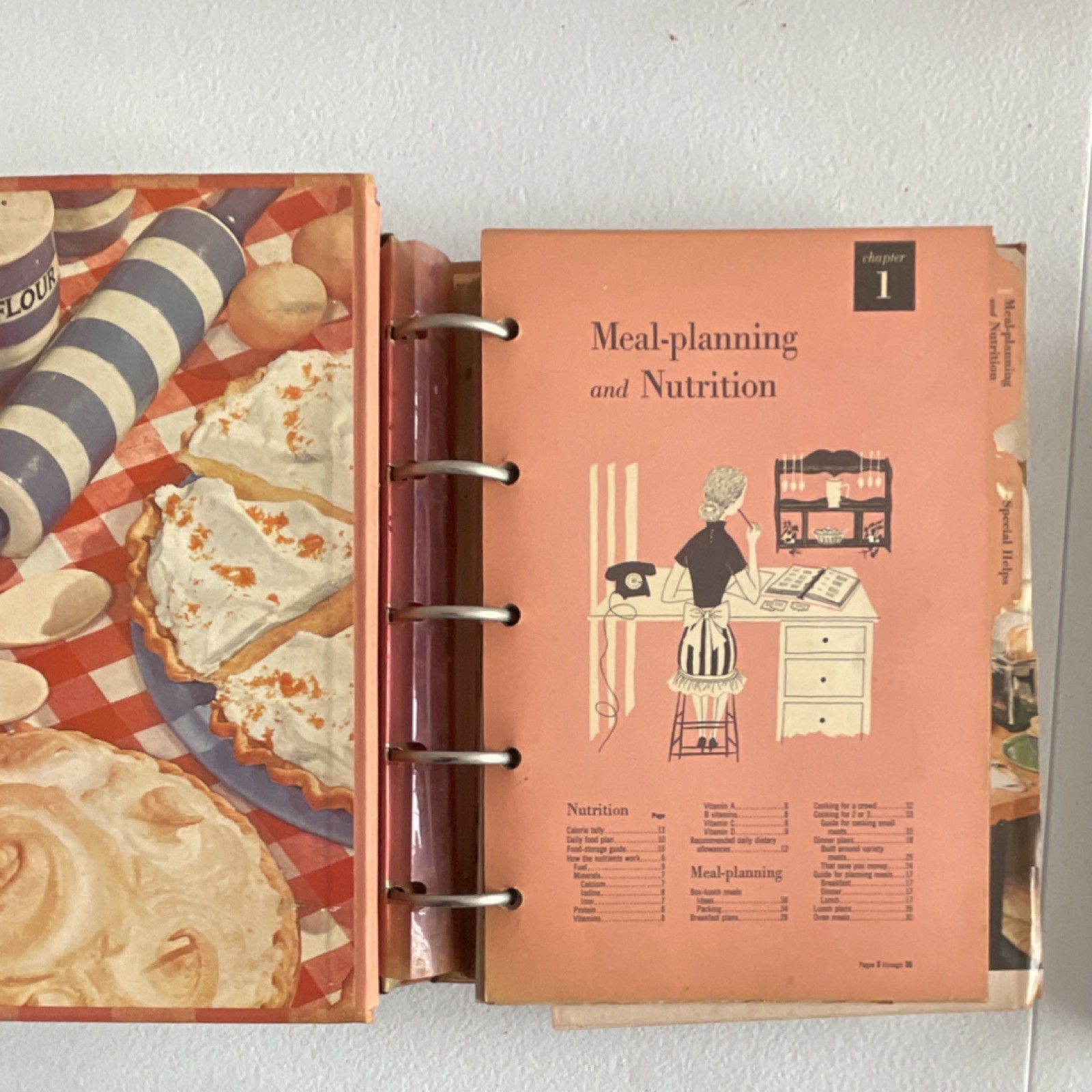 Vintage cookbook (1953) Better Homes and Gardens New Cook Book Ring/Wire Bound
