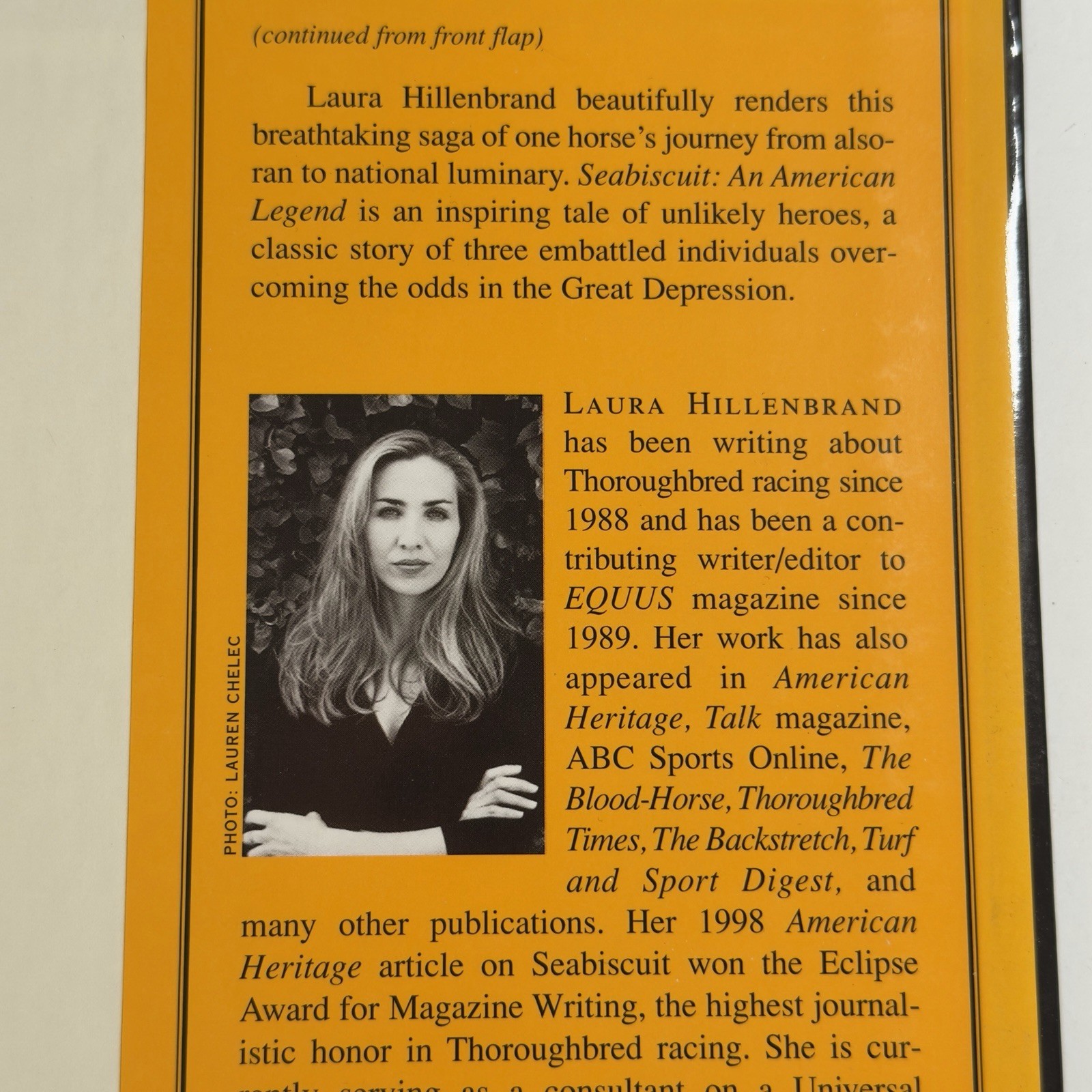 SIGNED Seabiscuit Laura Hillenbrand Inscribed 2 Unbroken WWII Source John Weller