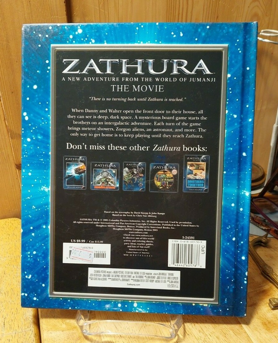 ZATHURA THE MOVIE. 2005 DELUXE STORYBOOK. COLUMBIA PICTURES. HARDCOVER BOOK