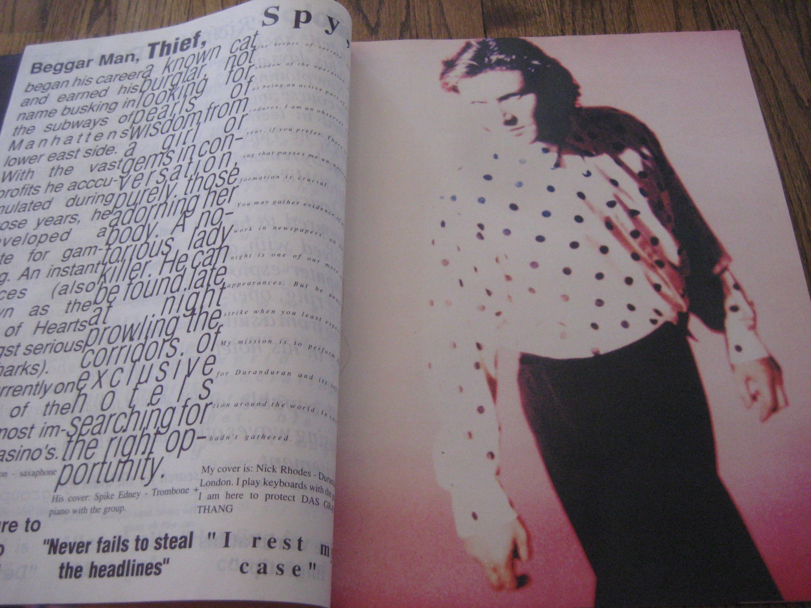 Duran Duran London Big Thing Tour 1998 1989 Rare Concert Book