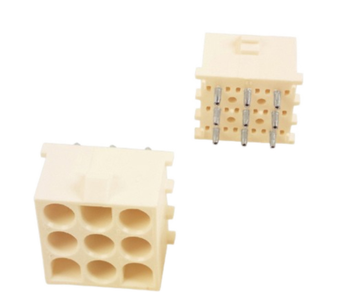 Pack of 4 350432-1 Connector Header Through Hole 9 position 0.250″ (6.35mm)