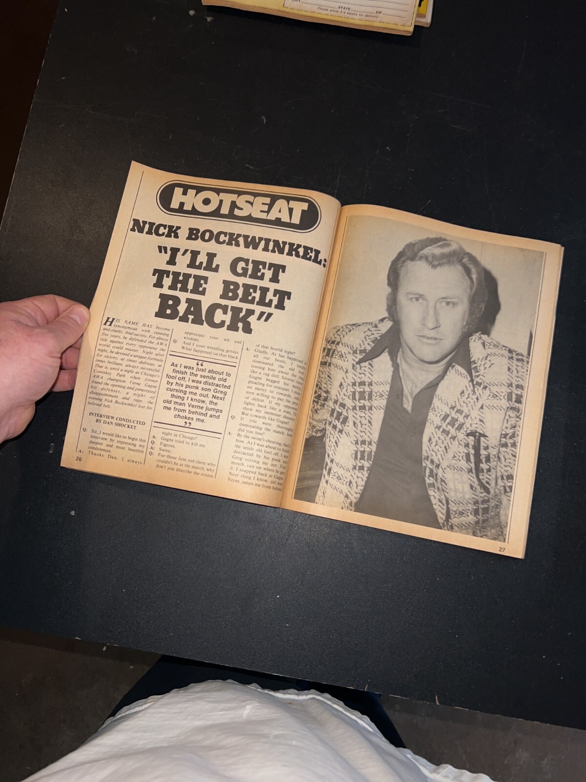 Inside Wrestling Magazine November 1980 Dusty Rhodes Cover NWA WWF Mid South