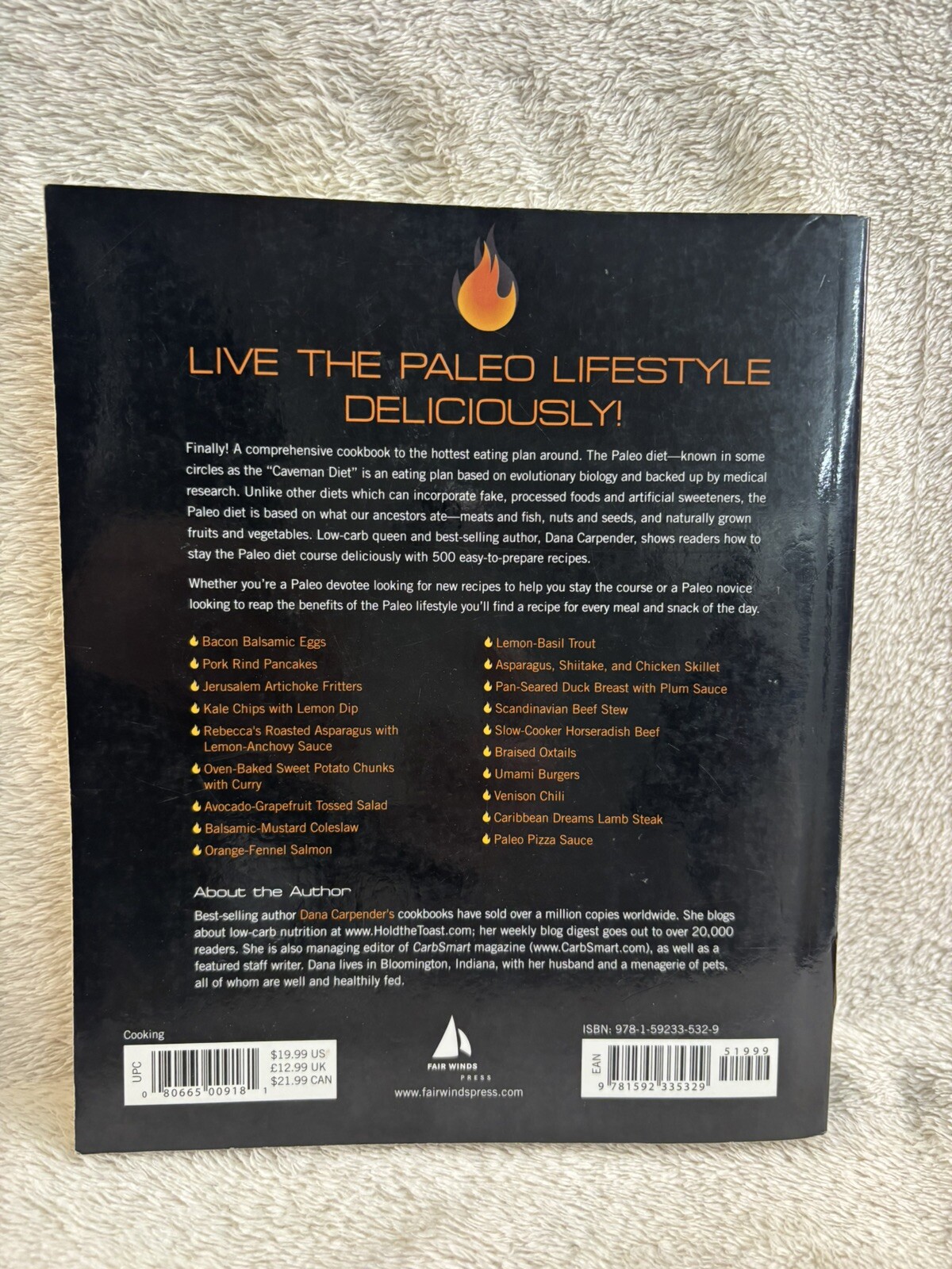 Dana Carpendee 500 Paleo Recipies Cook Book