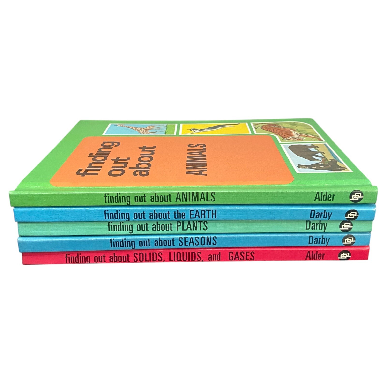 (SET OF 5) VTG 1974 “Finding Out About” By Francis Alder Educational Hardcover