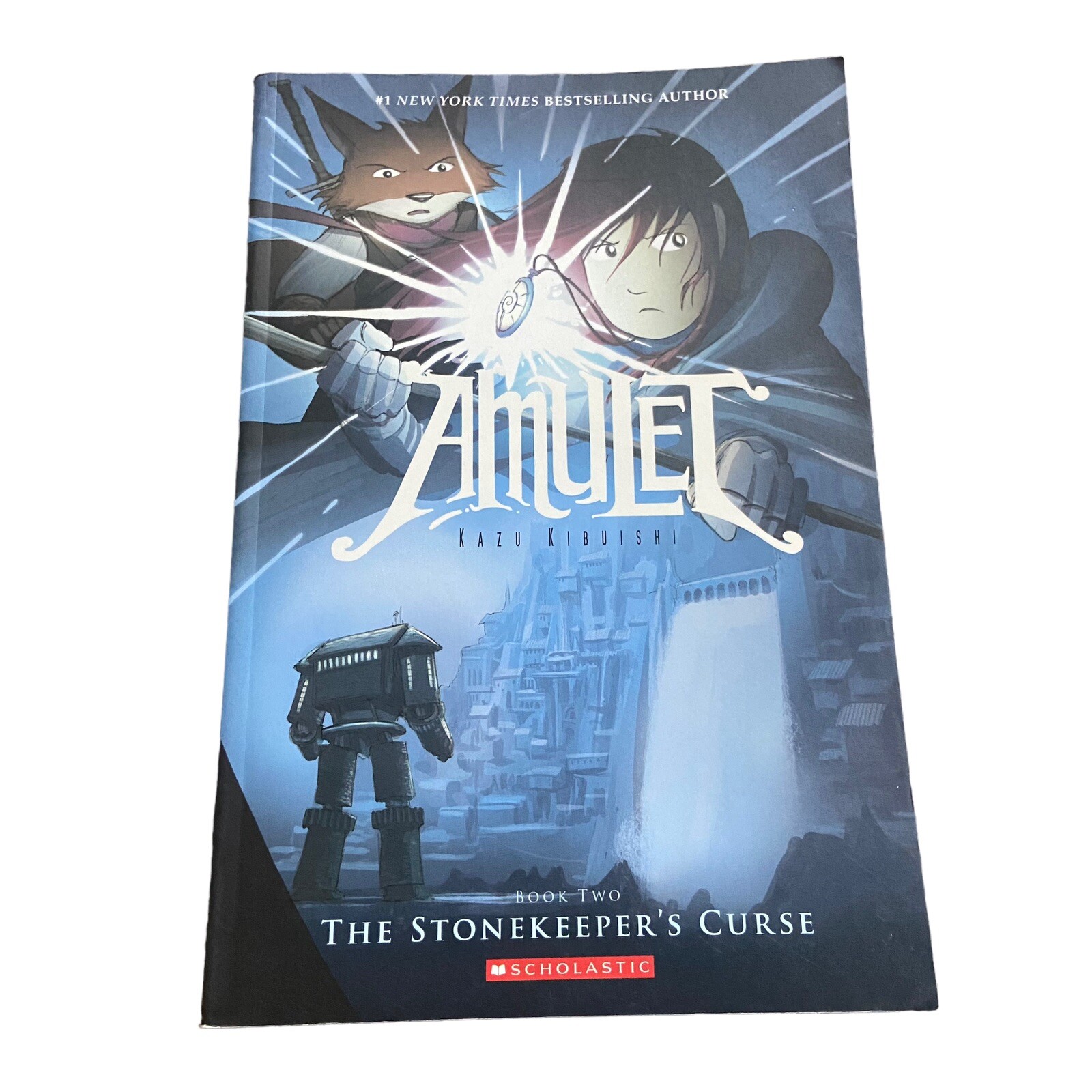 Lot of 3 Amulet Kazu Kibuishi Scholastic Graphic Novel Books Volumes 1 , 2, 3 PB