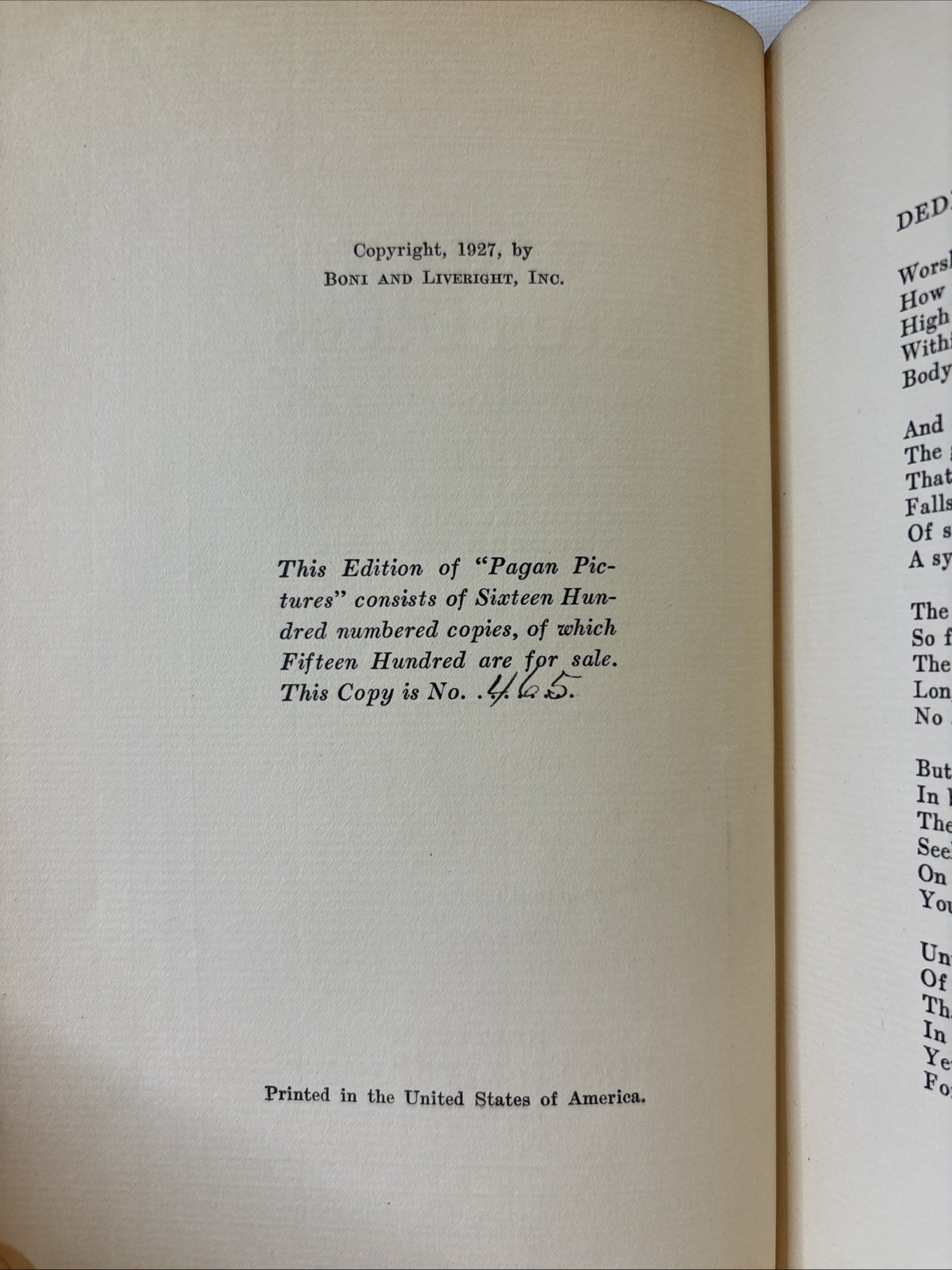 Pagan Pictures by Wallace Rice Copy 465/1500 1927 Home Decor