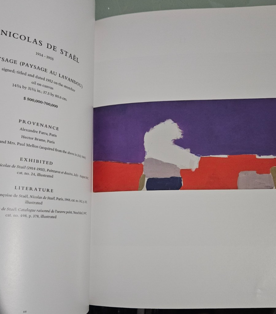 18 PAGES OUT sothebys MRS. PAUL MELLON MASTERWORKS I catalogue 18 PAGES TORN OUT