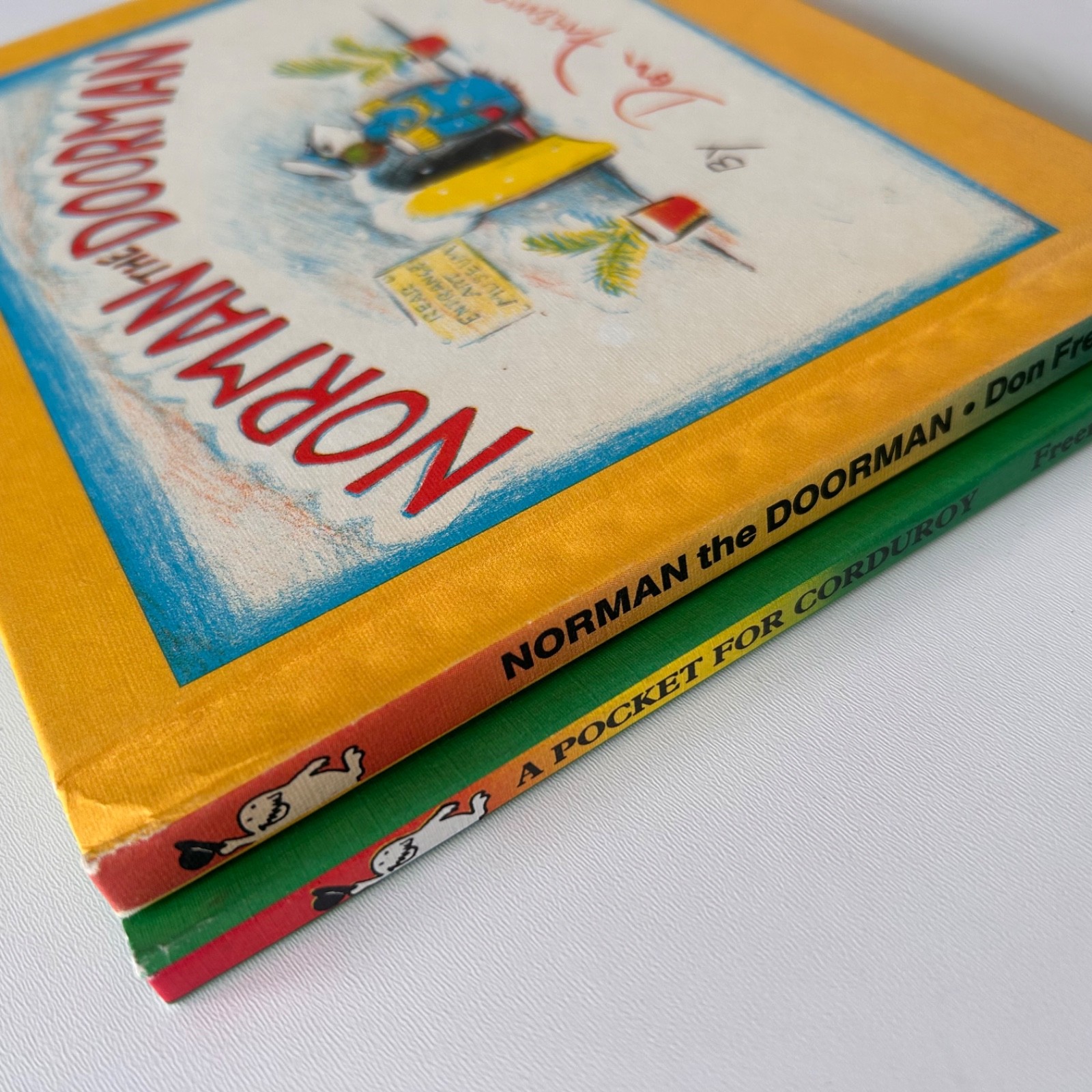 Don Freeman Book Lot A Pocket for Corduroy Norman the Doorman HC & Guard Mouse