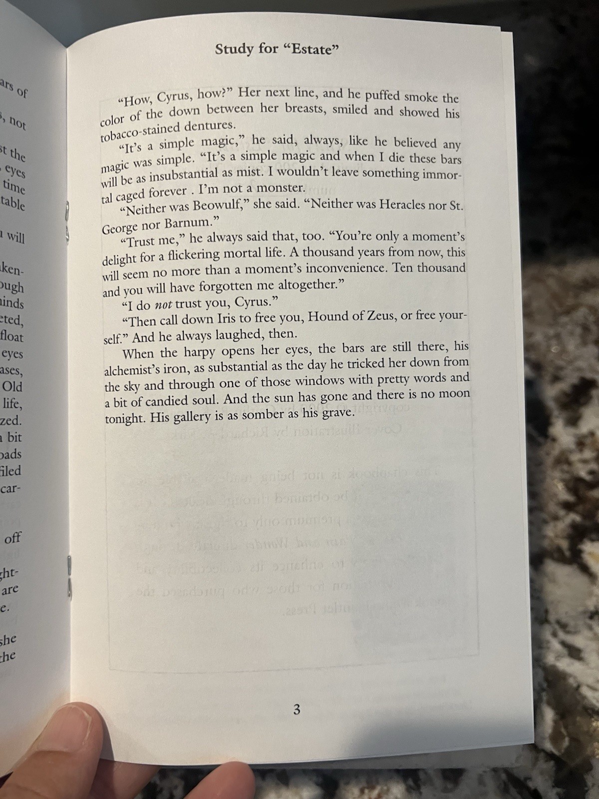 Chapbook Study for “Estate” by Caitlín R. Kiernan published by Gauntlet Press
