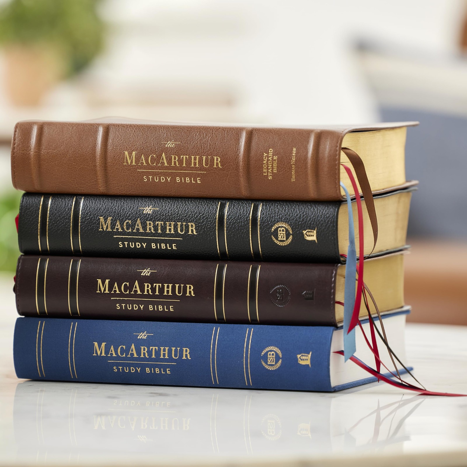 LSB MacArthur Study Bible 2nd Edition – Black Genuine Leather, Thumb Indexed
