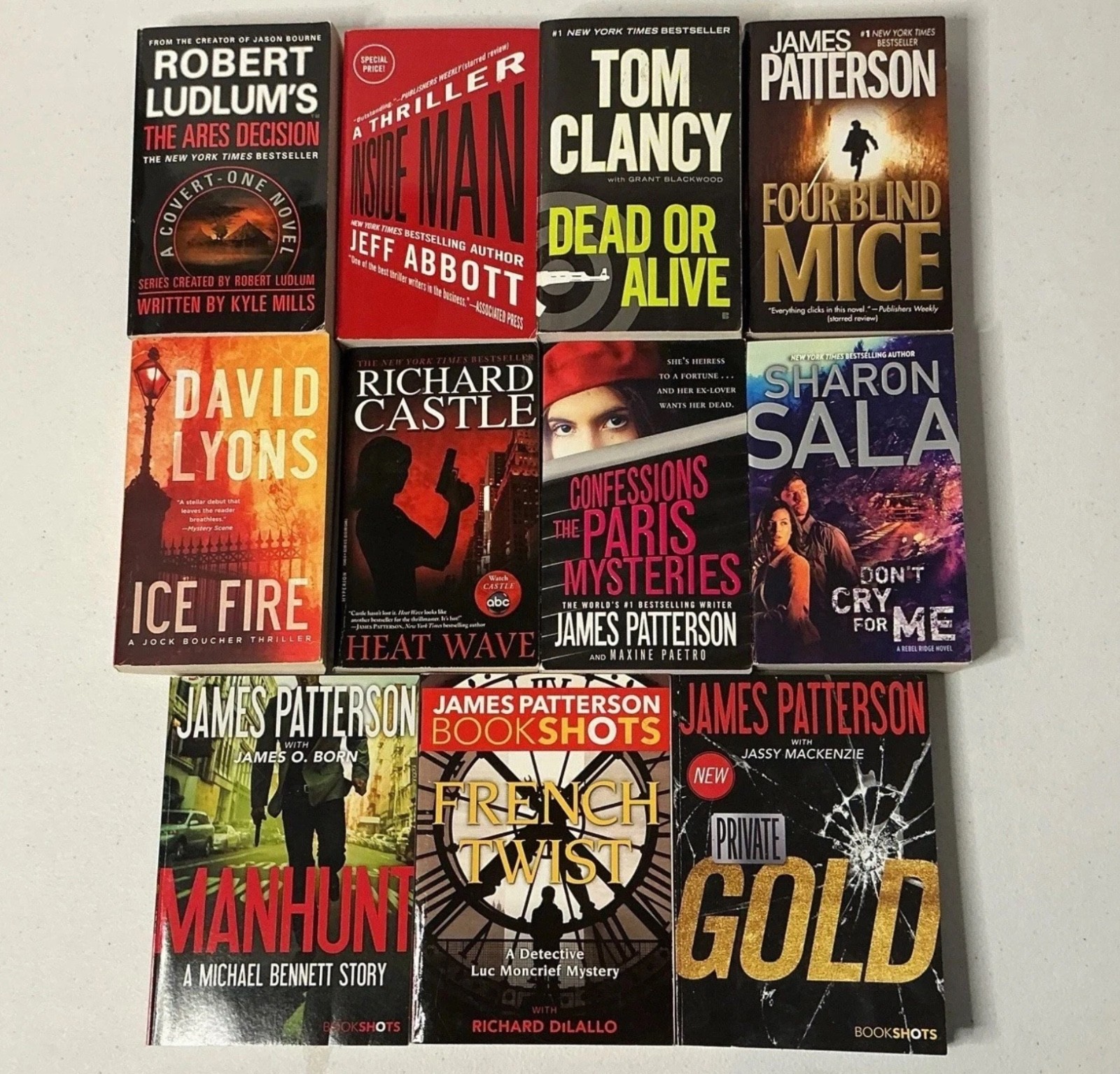 Crime, Mystery, Thriller Paperback Books By Popular Authors ~ You Choose ~ READ
