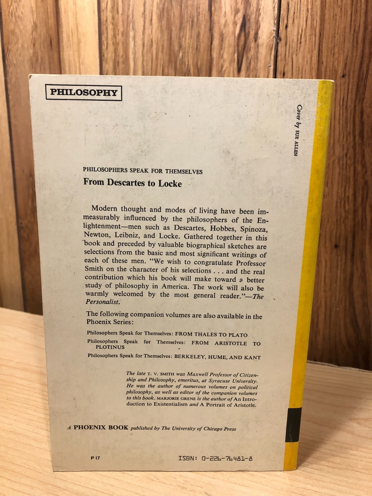 Philosophers Speak for Themselves: Descartes to Locke CLASSIC BOOK (482 pages)