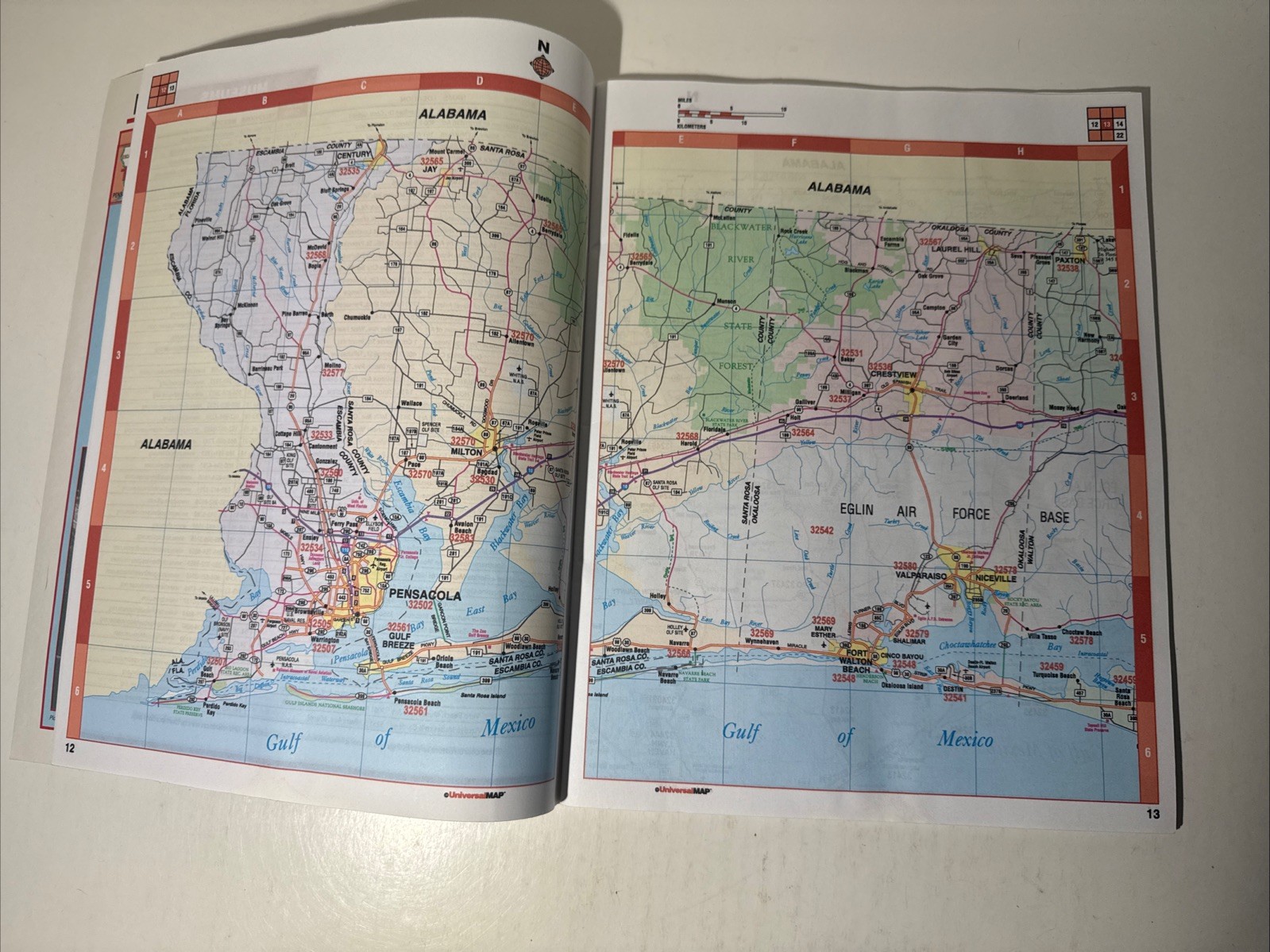 Florida Highway Atlas 2008 Kappa Universal Map Orlando Miami FL Street Guide