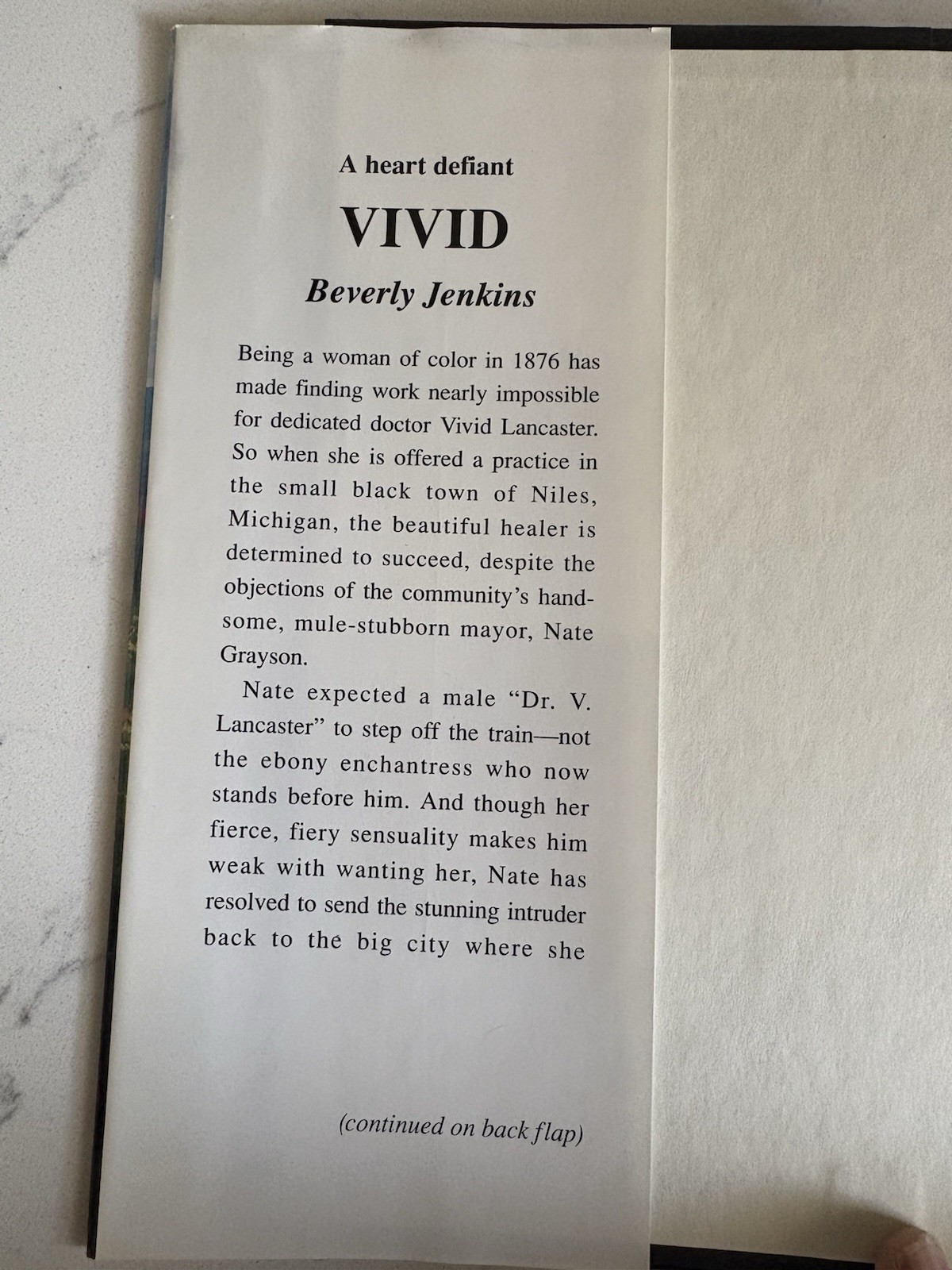 Beverly Jenkins Vivid Hardcover 1995 RARE | Excellent Condition